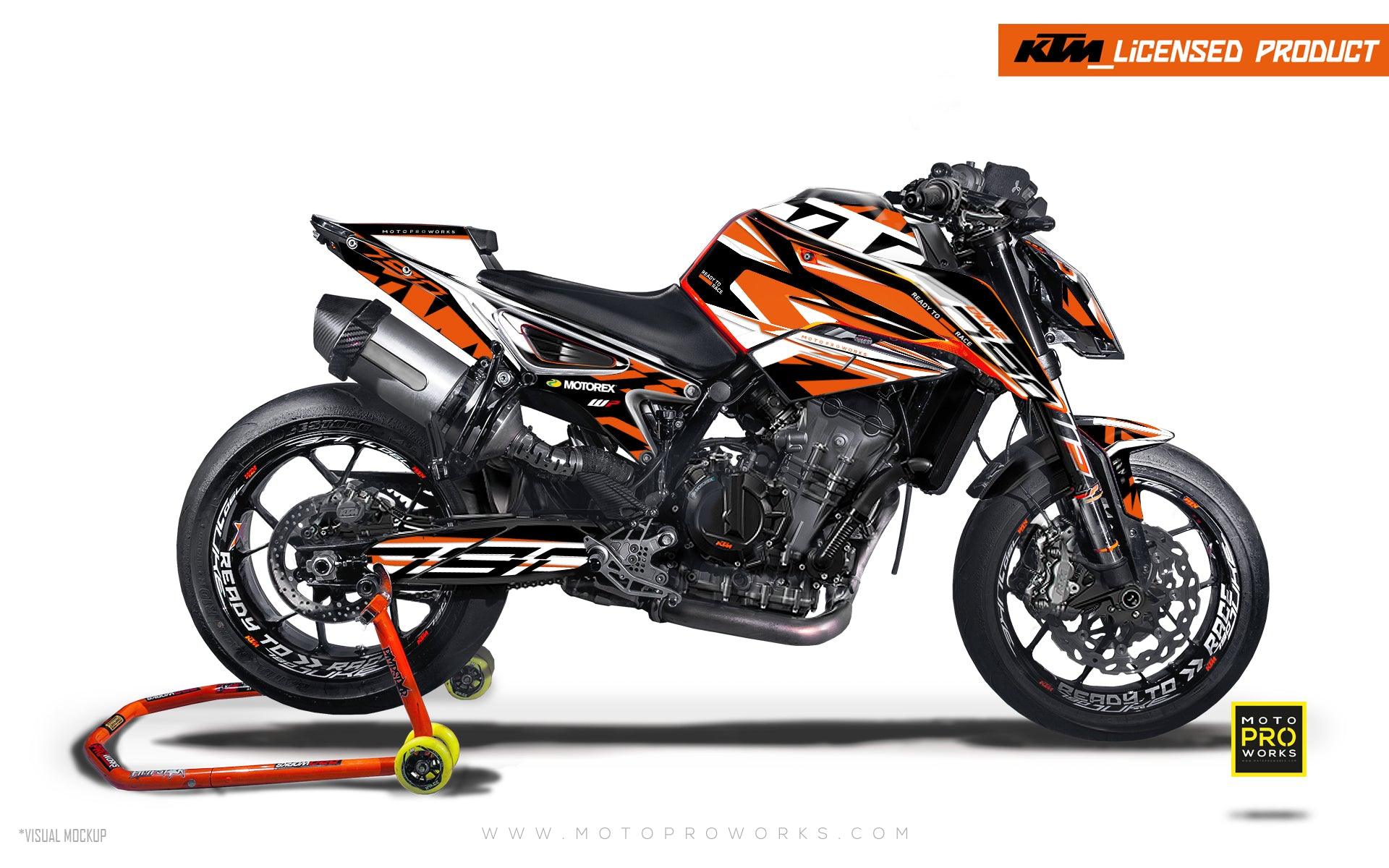 KTM 790/890 Duke GRAPHICS - "Legacy" (Black/Orange)