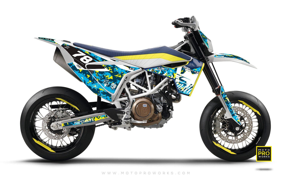 Husqvarna 701 GRAPHIC KIT - &quot;MARPAT&quot; (special) - MotoProWorks | Decals and Bike Graphic kit