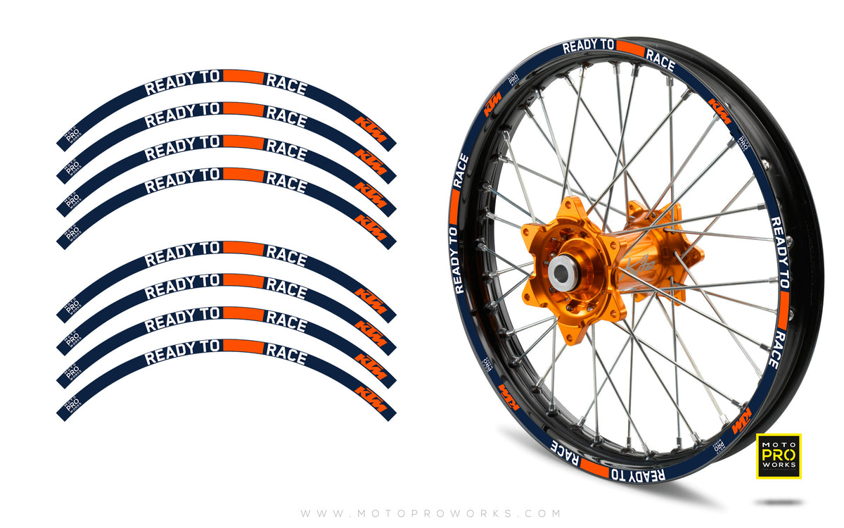 Rim Stripes - KTM &quot;Ready To Race 2022&quot; (Blue)
