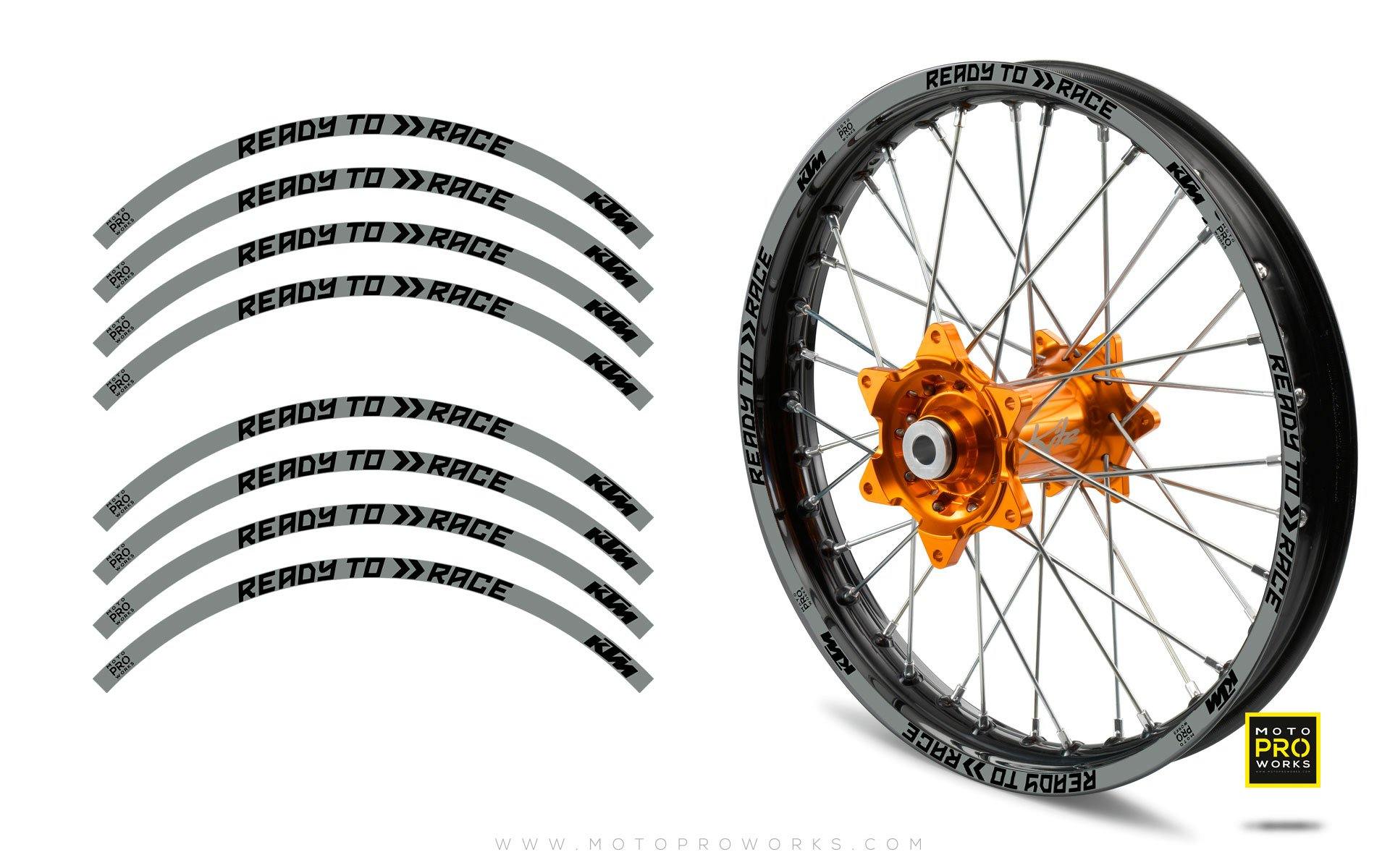 Rim Stripes - KTM "Ready To Race" (Armour) - MotoProWorks | Decals and Bike Graphic kit