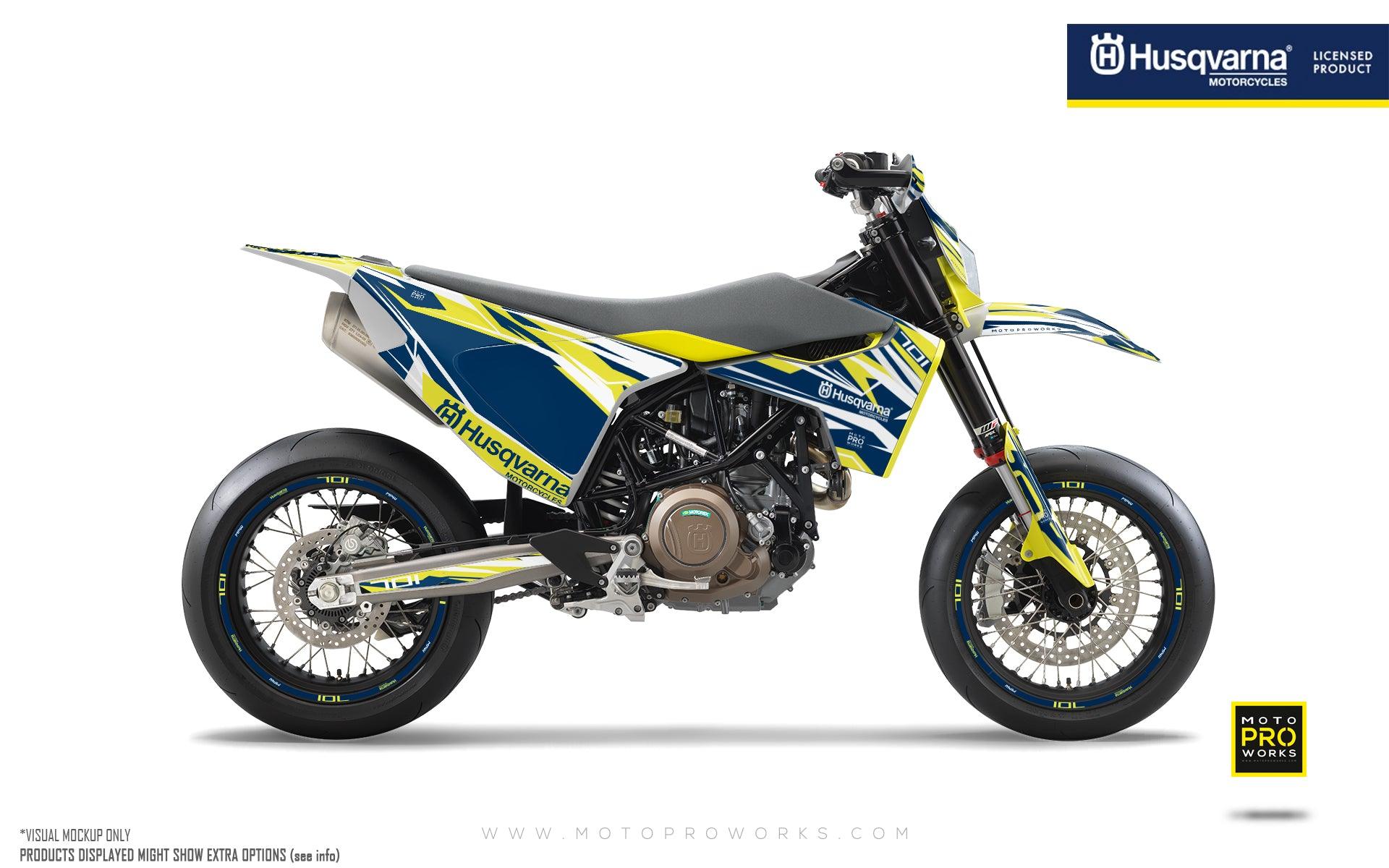 Husqvarna 701 GRAPHICS - "Ripple" (Blue) - MotoProWorks