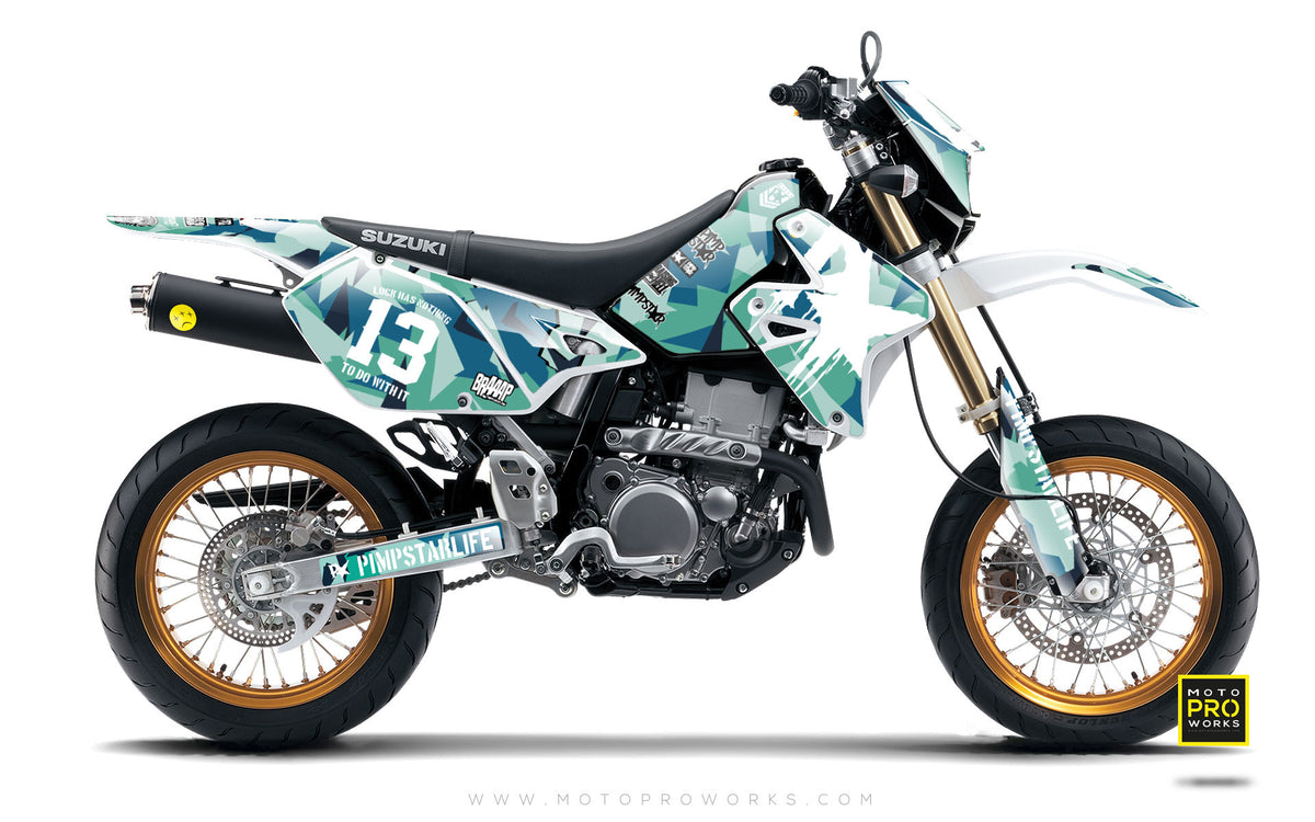 Suzuki GRAPHIC KIT - &quot;M90&quot; (banger) - MotoProWorks | Decals and Bike Graphic kit