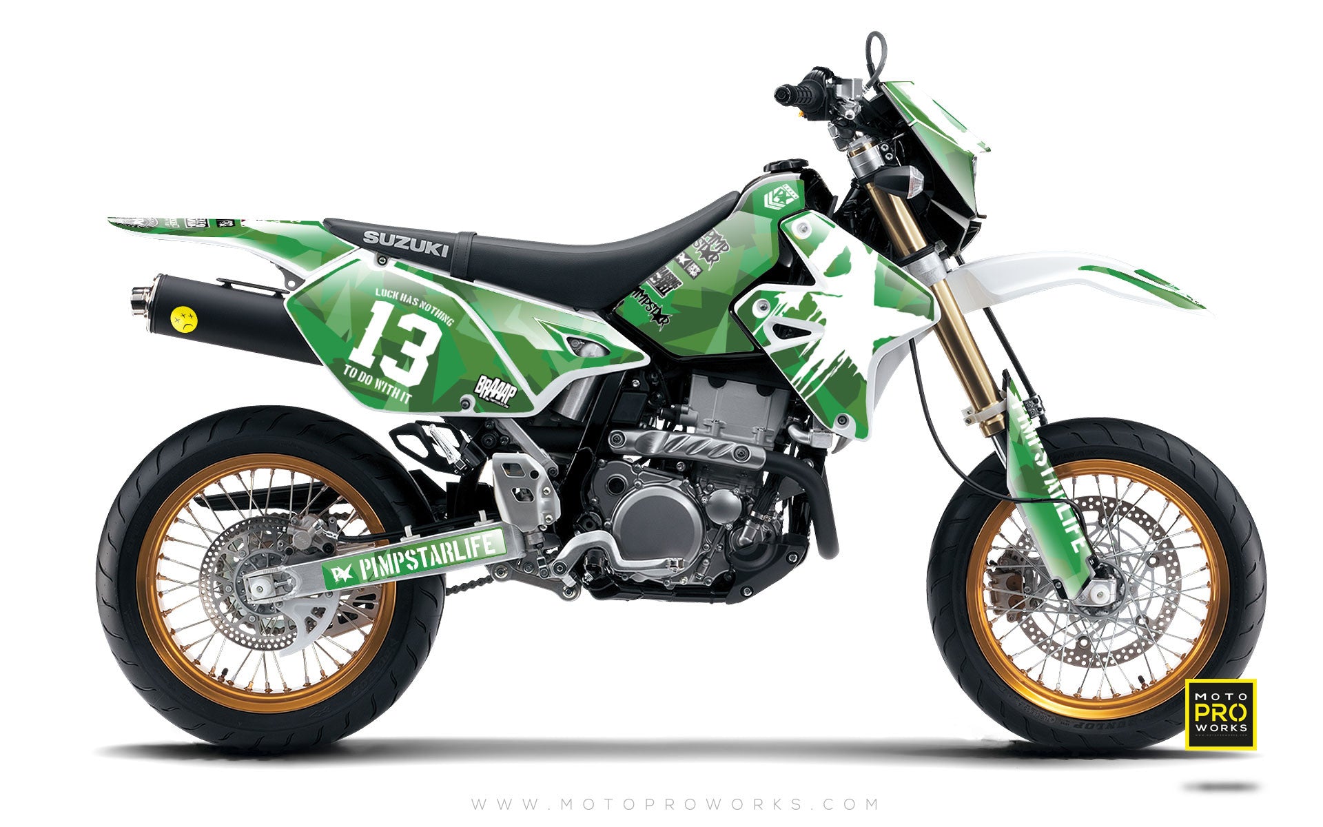 Suzuki GRAPHIC KIT - "M90" (green) - MotoProWorks | Decals and Bike Graphic kit