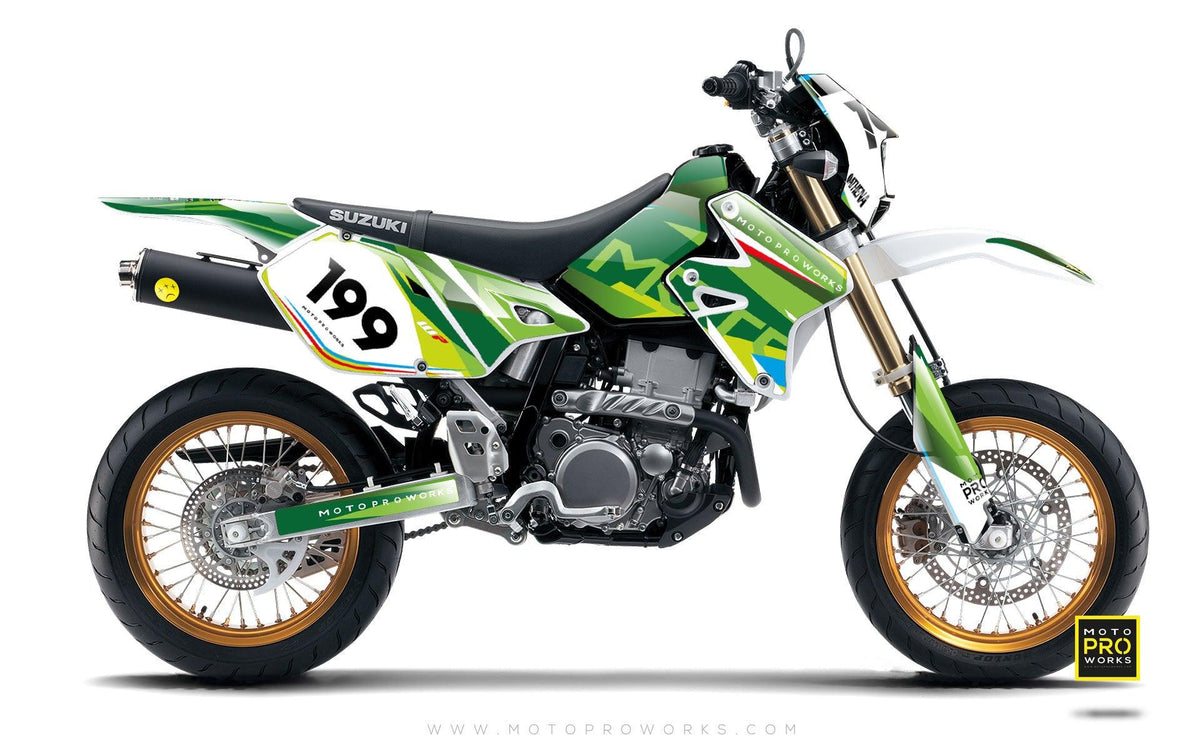 Suzuki GRAPHIC KIT - &quot;TECH9&quot; (nature) - MotoProWorks | Decals and Bike Graphic kit