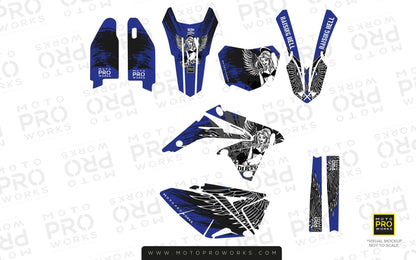 Suzuki GRAPHIC KIT - "Dirty Angel" (blue) - MotoProWorks | Decals and Bike Graphic kit