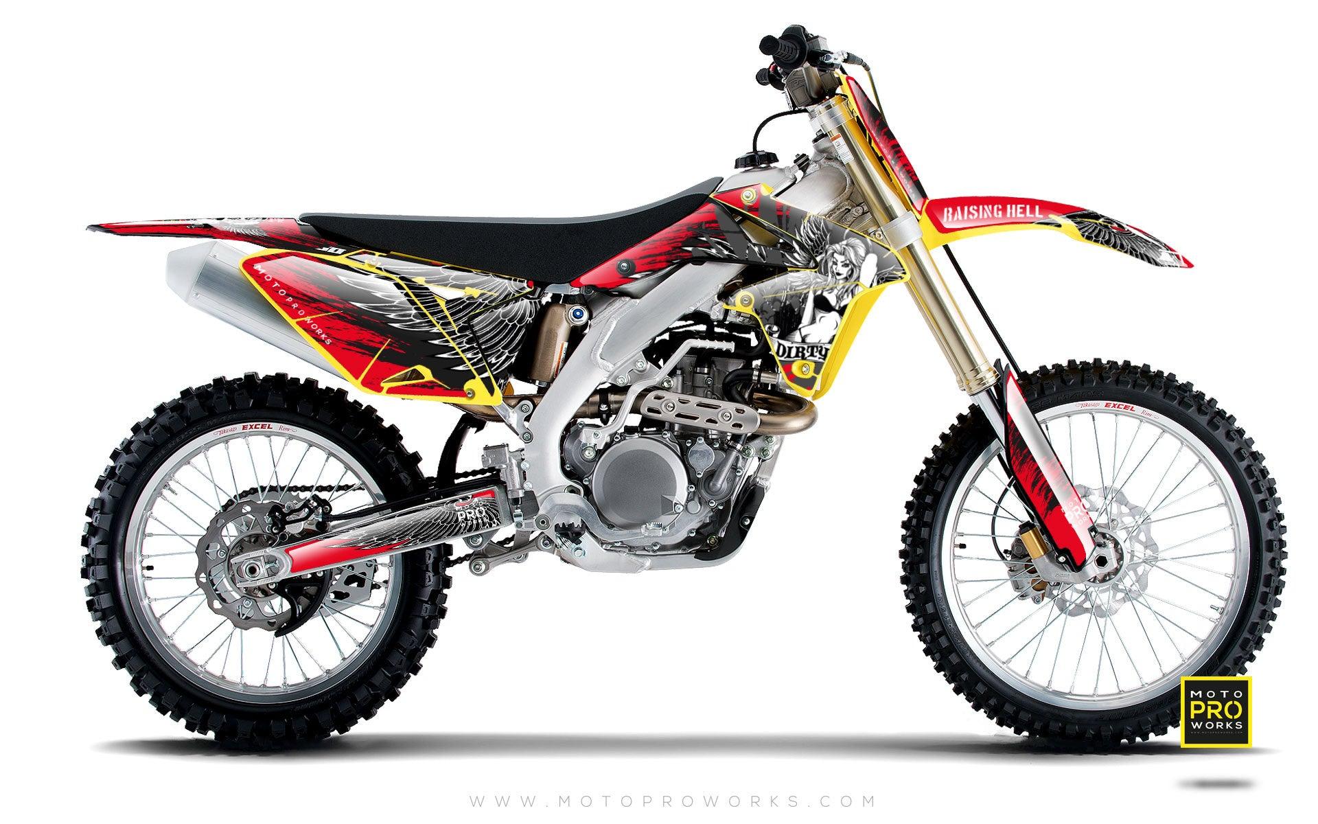 Suzuki GRAPHIC KIT - "Dirty Angel" (red) - MotoProWorks | Decals and Bike Graphic kit
