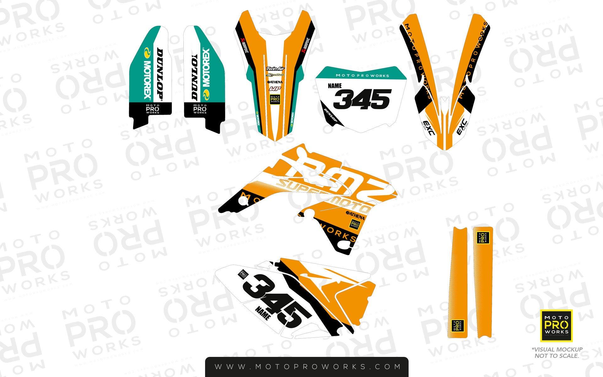 Suzuki GRAPHIC KIT - "GOFAST" (orange) - MotoProWorks | Decals and Bike Graphic kit