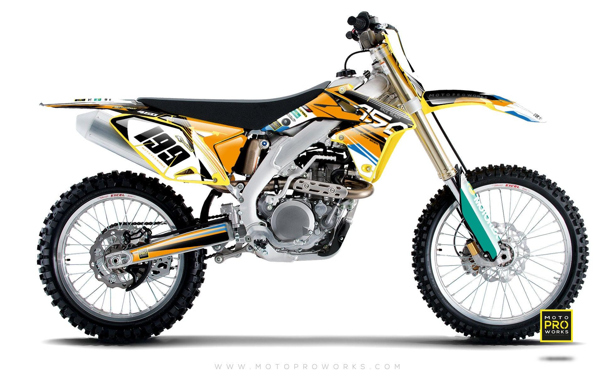Suzuki GRAPHIC KIT - "GOFAST" (orange) - MotoProWorks | Decals and Bike Graphic kit