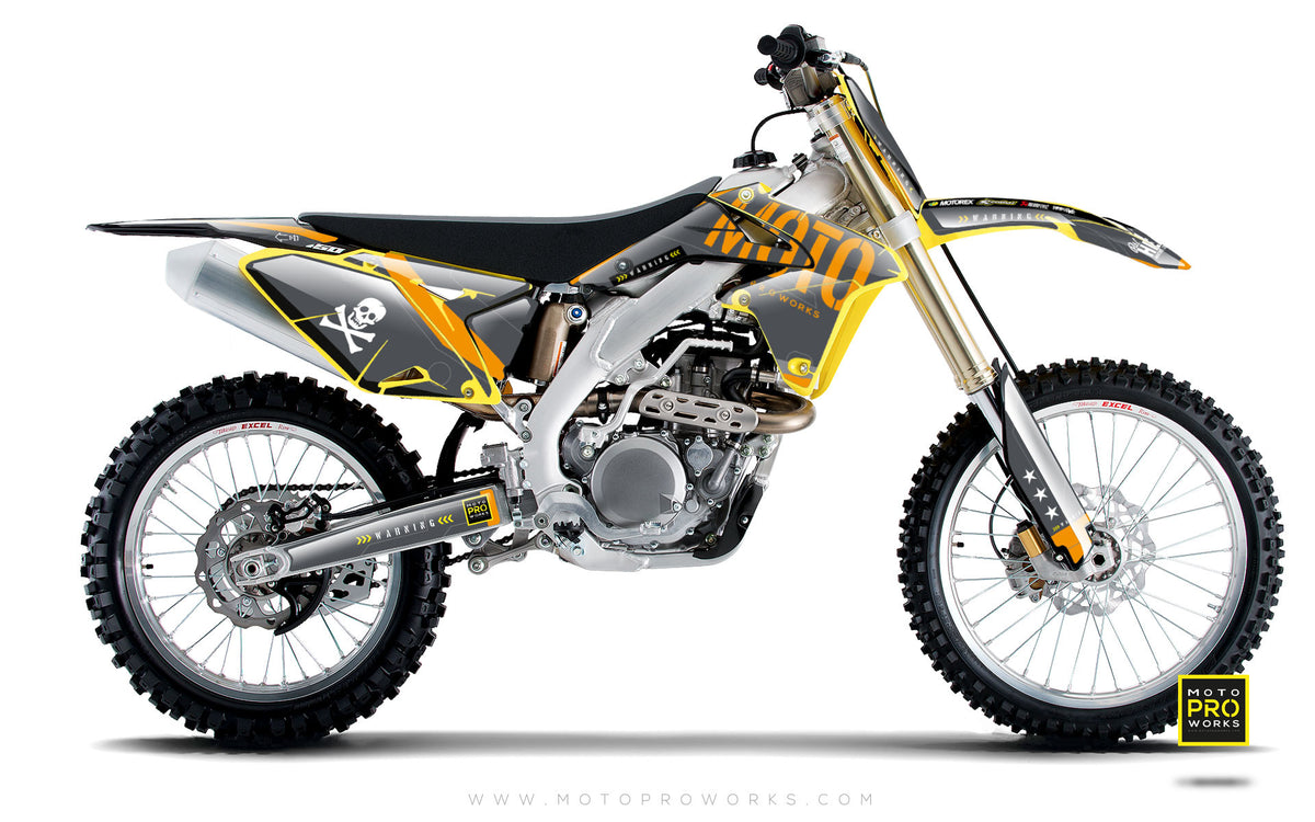Suzuki GRAPHIC KIT - &quot;GTECH&quot; (grey) - MotoProWorks | Decals and Bike Graphic kit