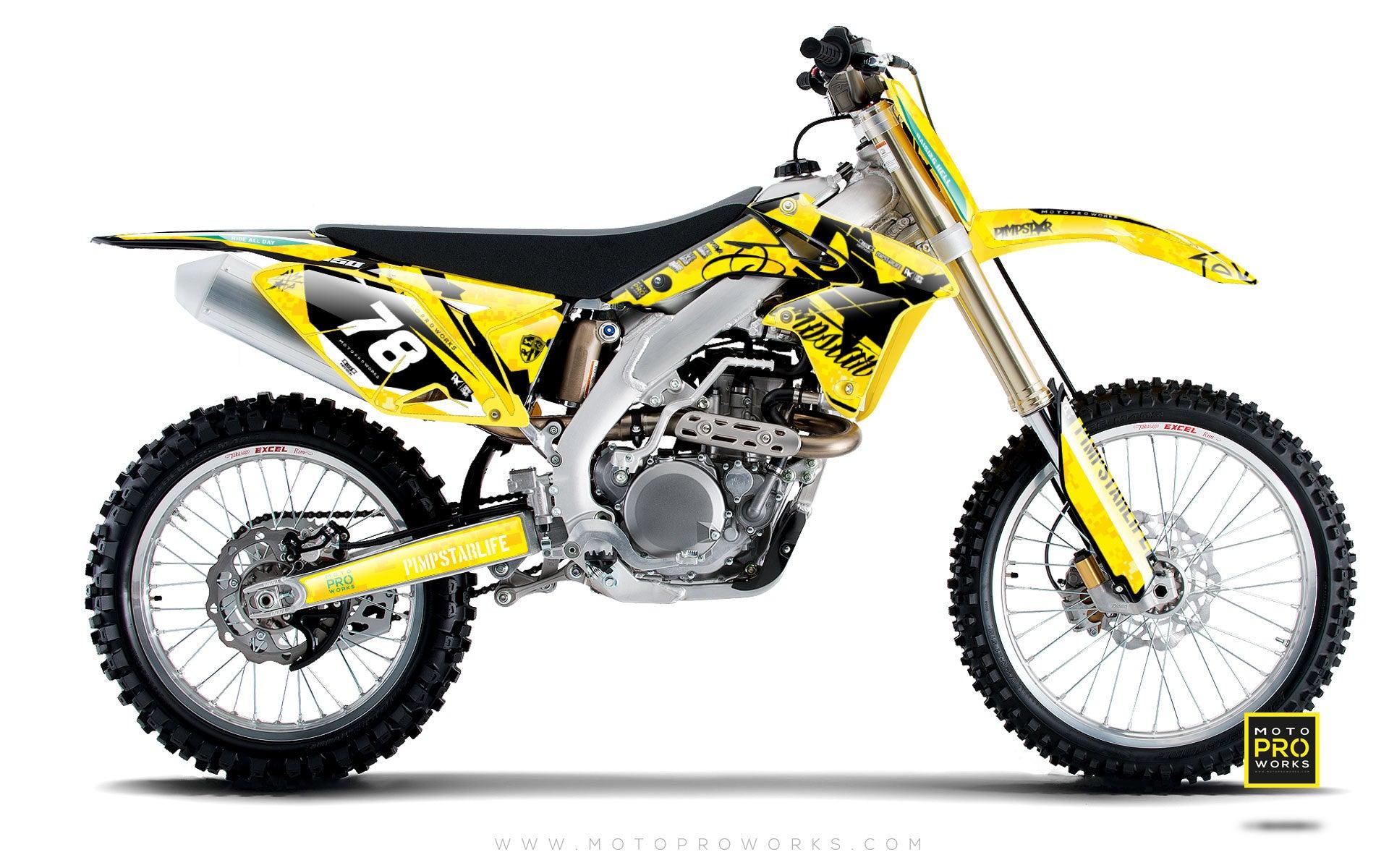 Suzuki GRAPHIC KIT - "MARPAT" (yellow) - MotoProWorks | Decals and Bike Graphic kit