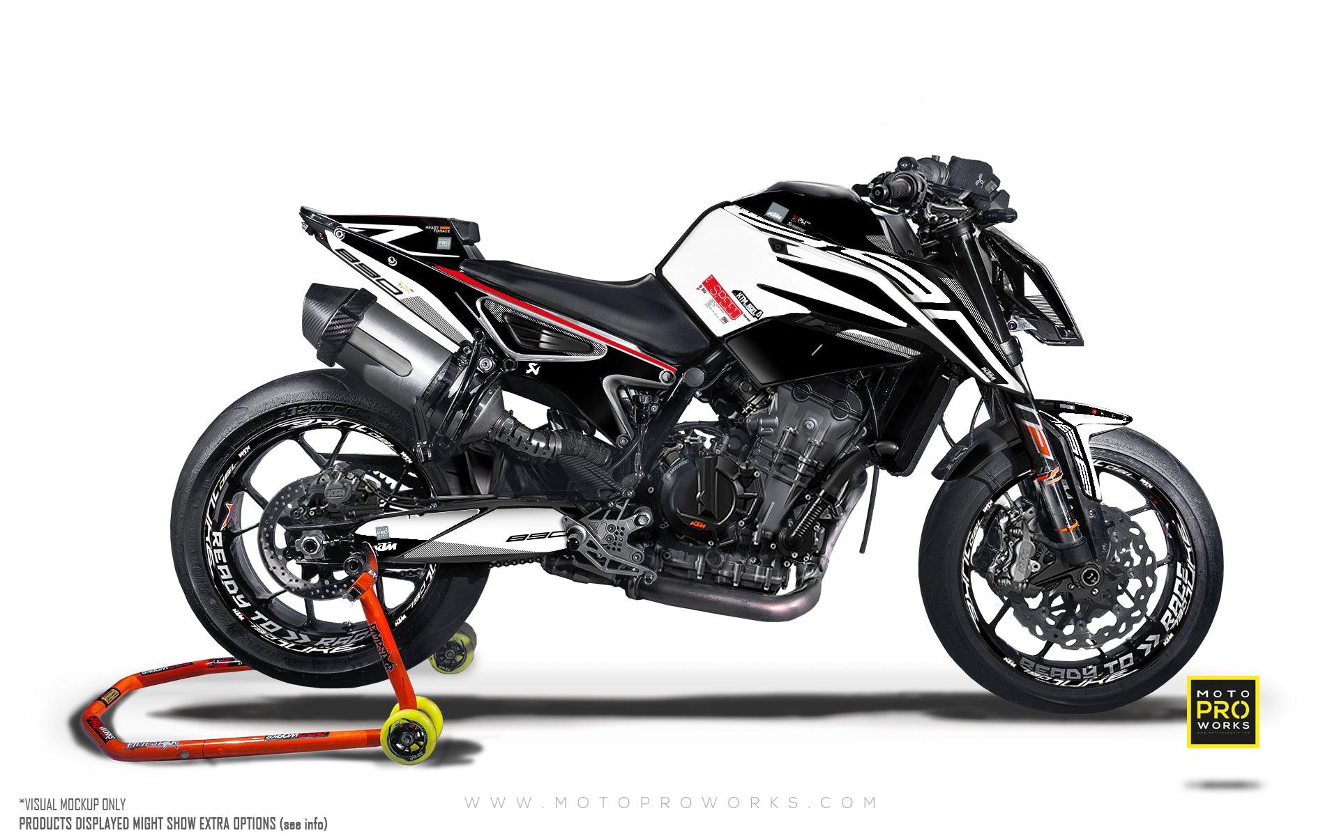 KTM 790/890 Duke GRAPHICS - "Orbit" (Black) - MotoProWorks