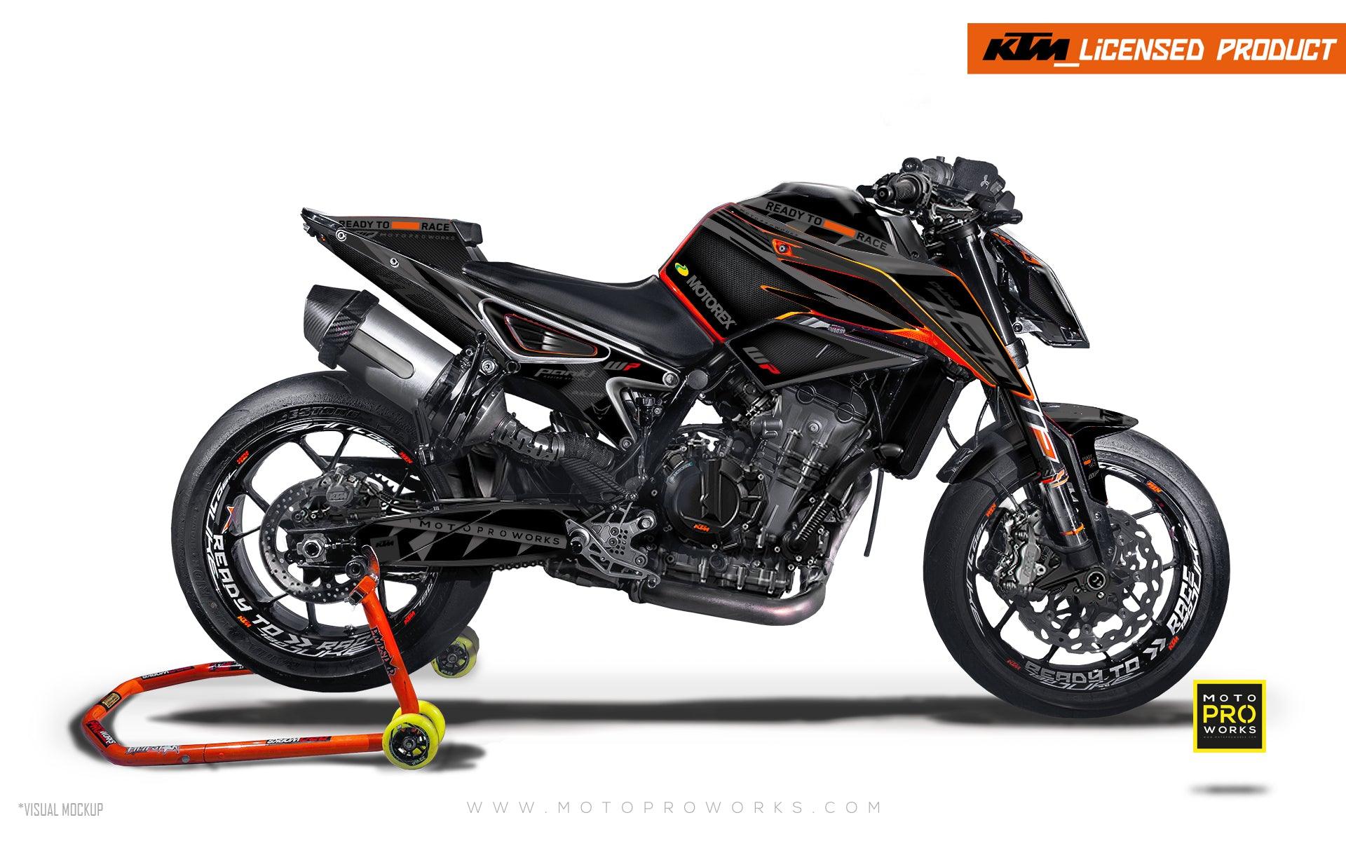 KTM 790/890 Duke GRAPHICS - "Scalpel" (Black) - MotoProWorks