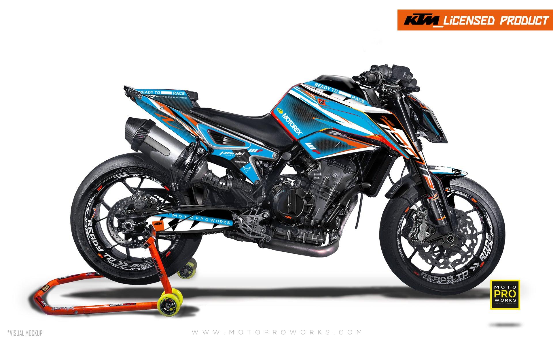KTM 790/890 Duke GRAPHICS - "Scalpel" (Blue) - MotoProWorks