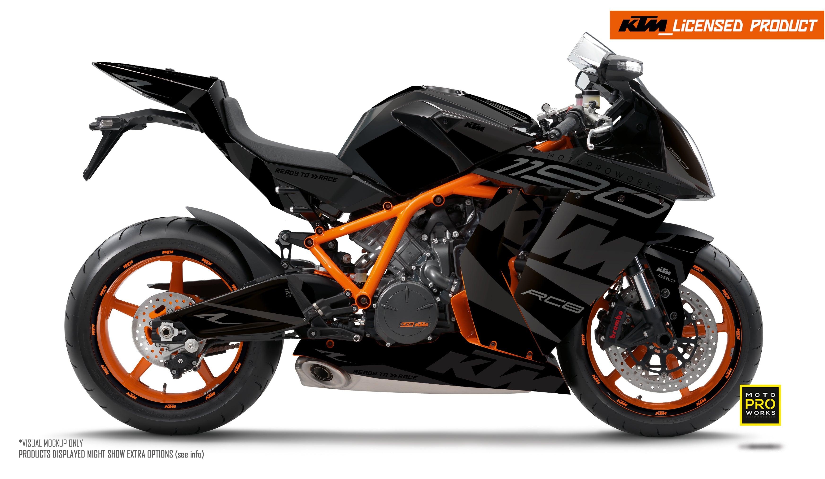 KTM RC8 1190 2011-2015 GRAPHICS - "Torque" (Black) - MotoProWorks