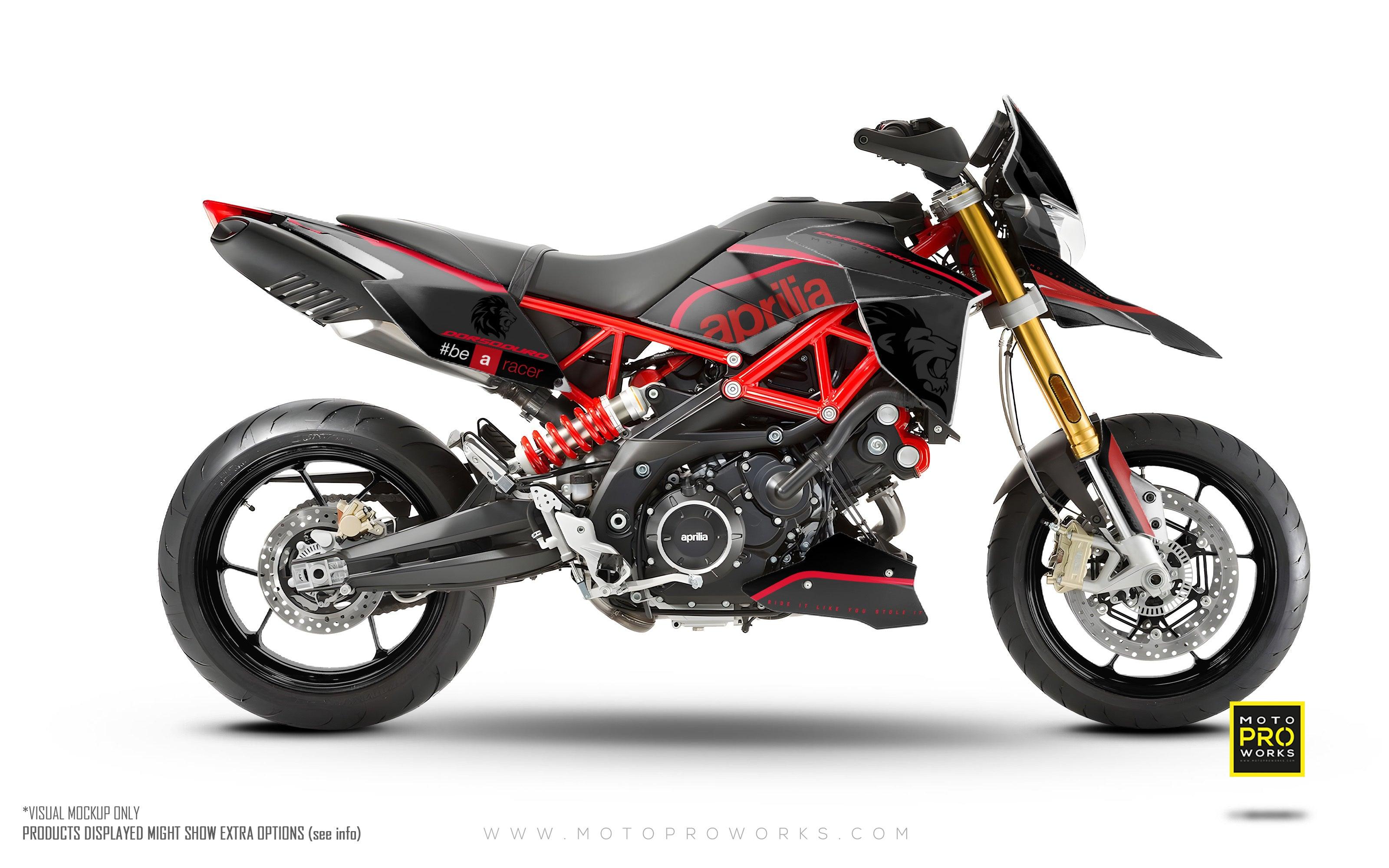 Aprilia Dorsoduro 900 - 1200 GRAPHICS - "Roar" (grey) - MotoProWorks