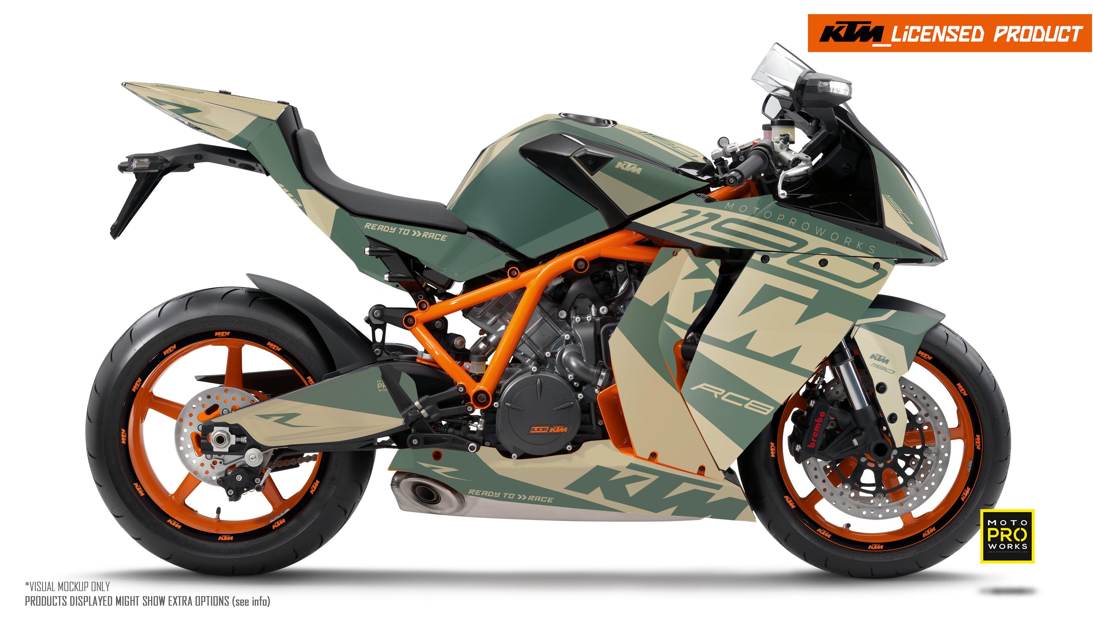 KTM RC8 1190 2011-2015 GRAPHICS - "Torque" (Sand) - MotoProWorks