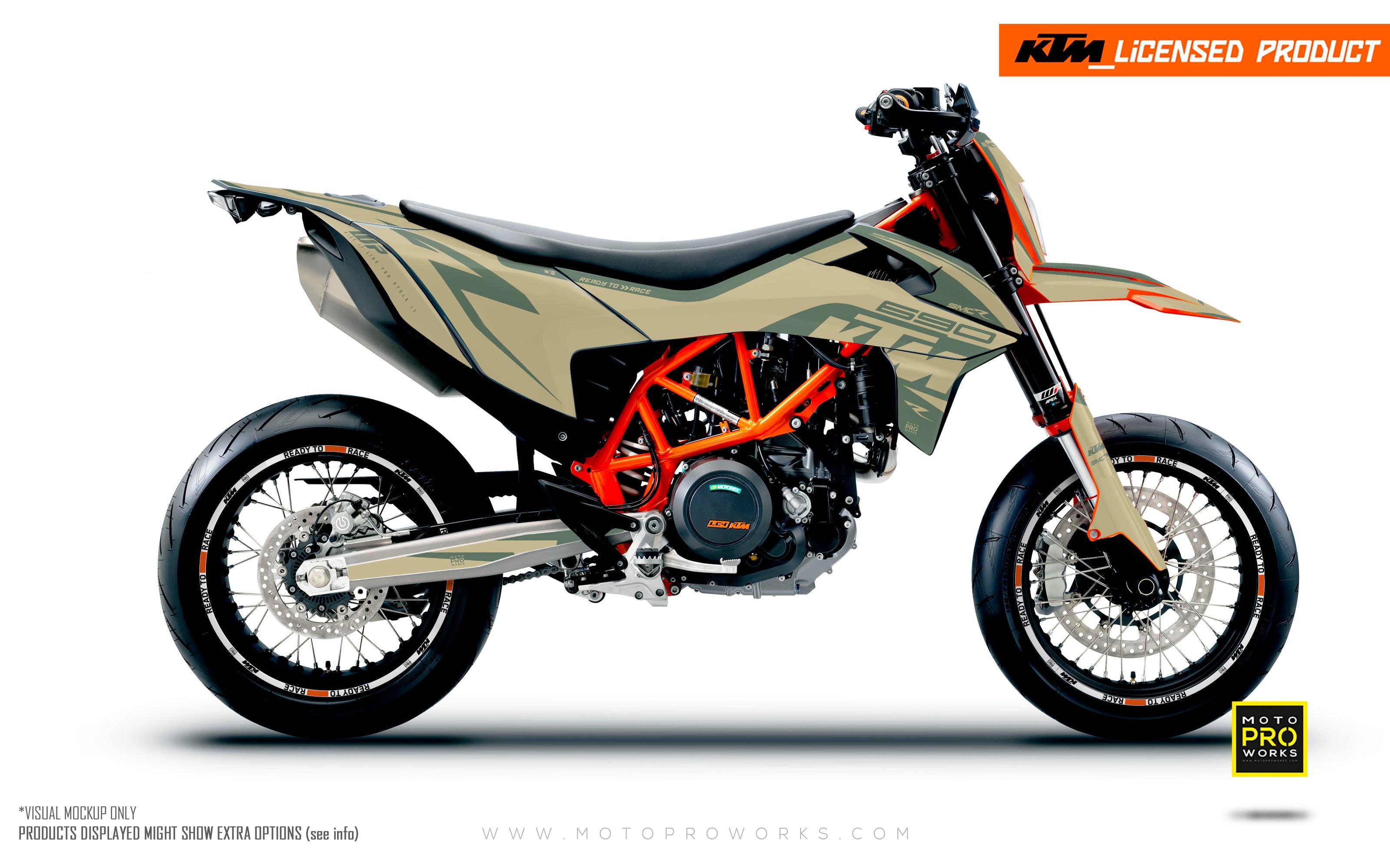 KTM GRAPHICS - 690 SMC-R "Torque" (Solid/Sand)