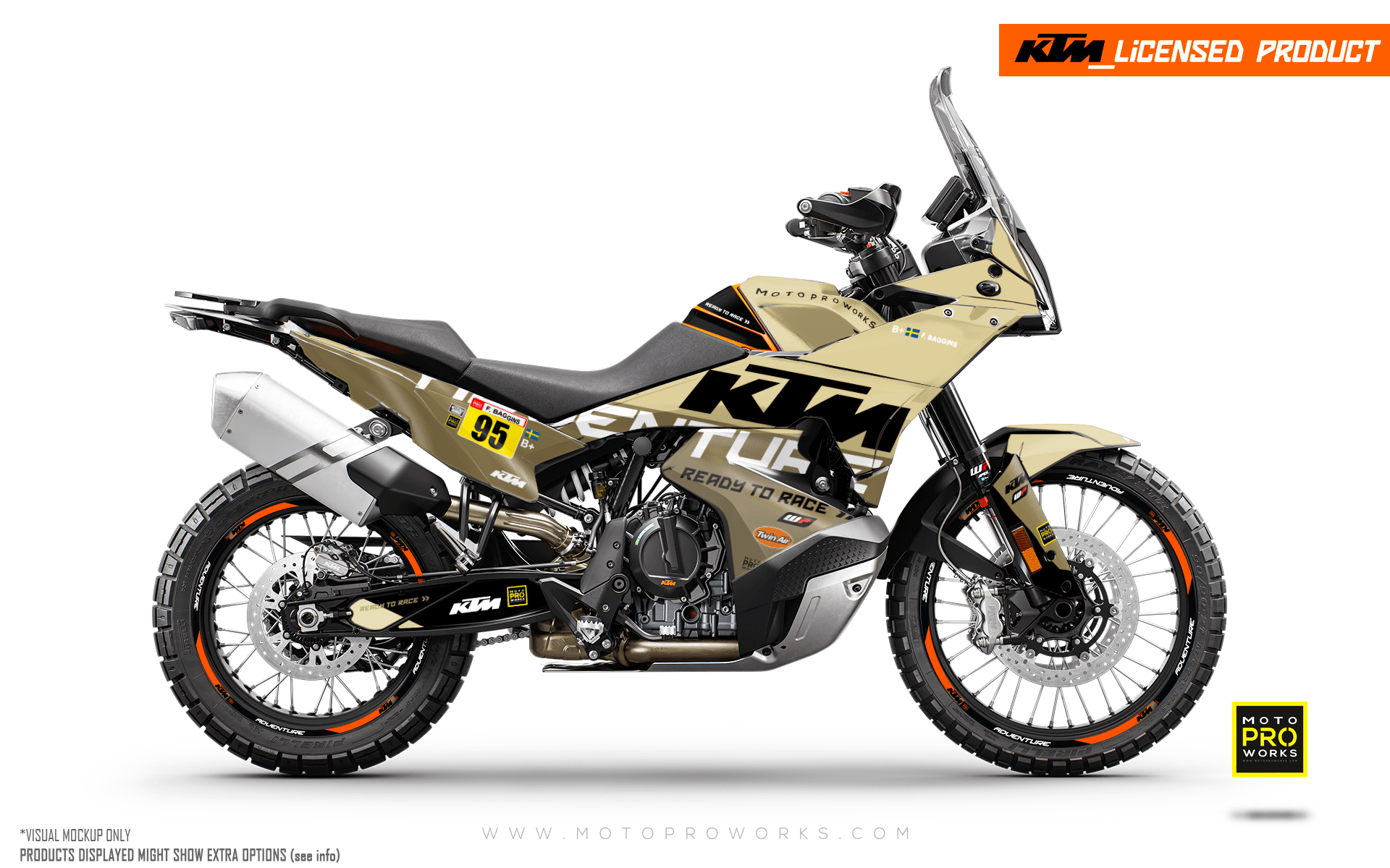 KTM 790/890 Adventure R/S 2023 GRAPHICS - &quot;Waypointer&quot; (Sand)