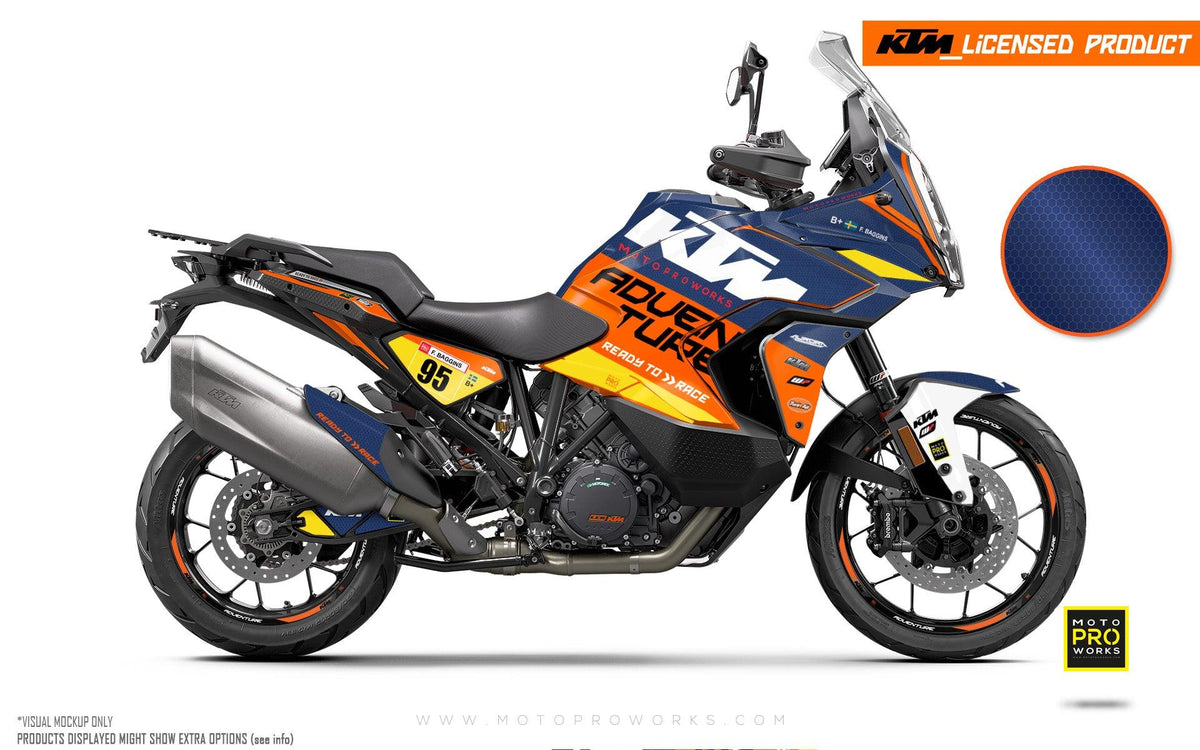 KTM 1290 Super Adventure 2021-2023 GRAPHICS - &quot;Waypointer&quot; (Dawn/Honeycomb)