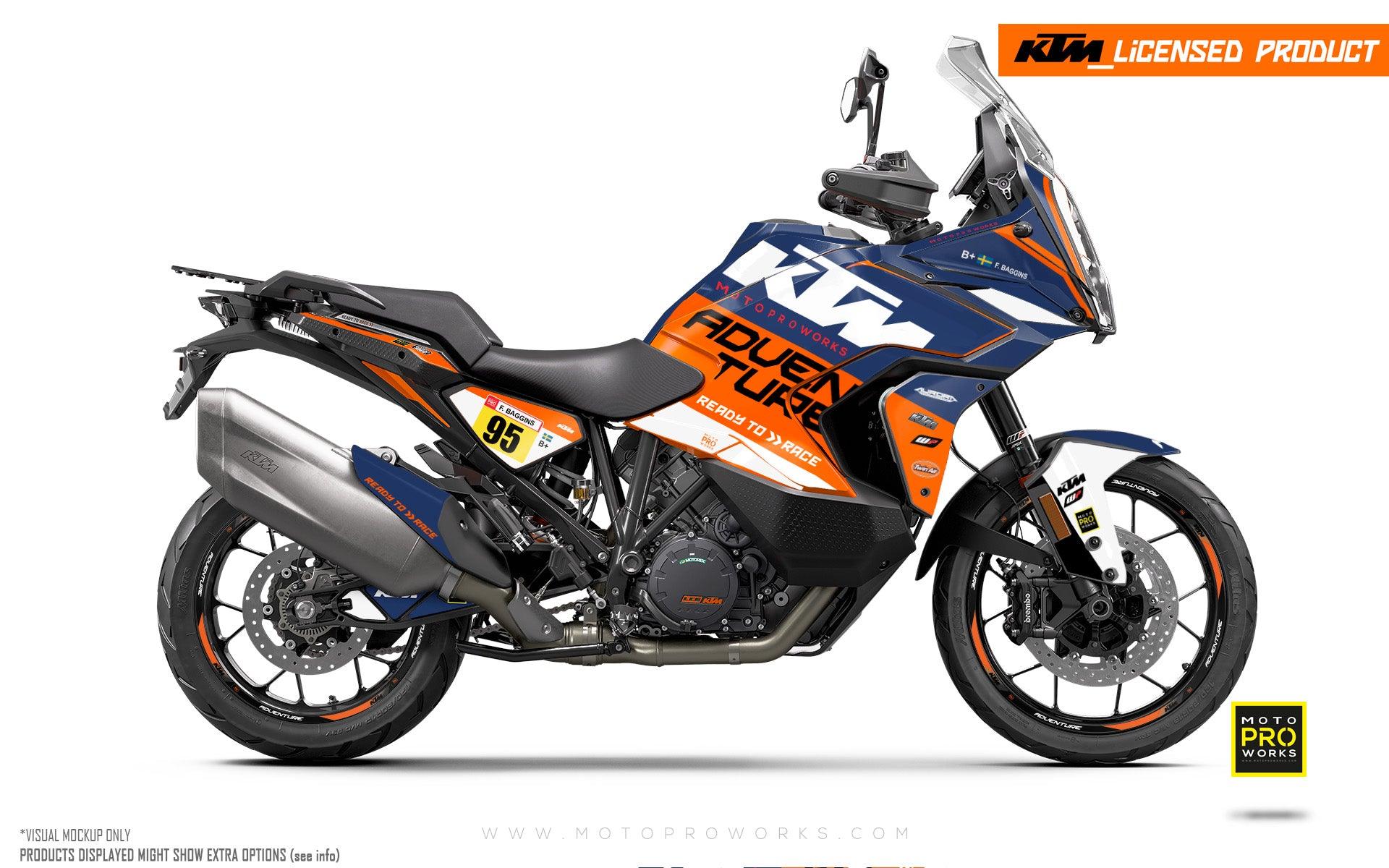 KTM 1290 Super Adventure 2021-2023 GRAPHICS - &quot;Waypointer&quot; (Sunset)