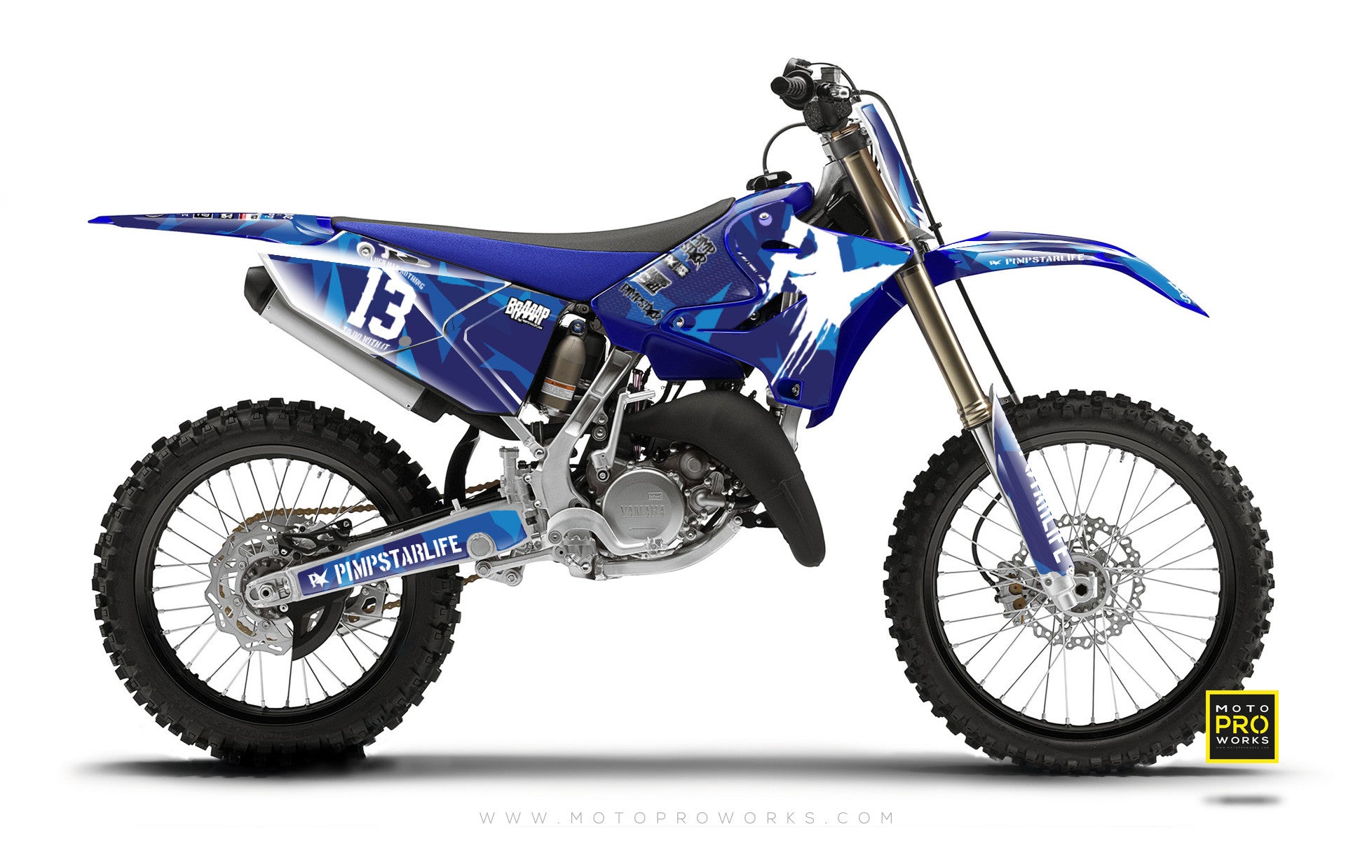 Yamaha GRAPHIC KIT - "M90" (blue) - MotoProWorks | Decals and Bike Graphic kit