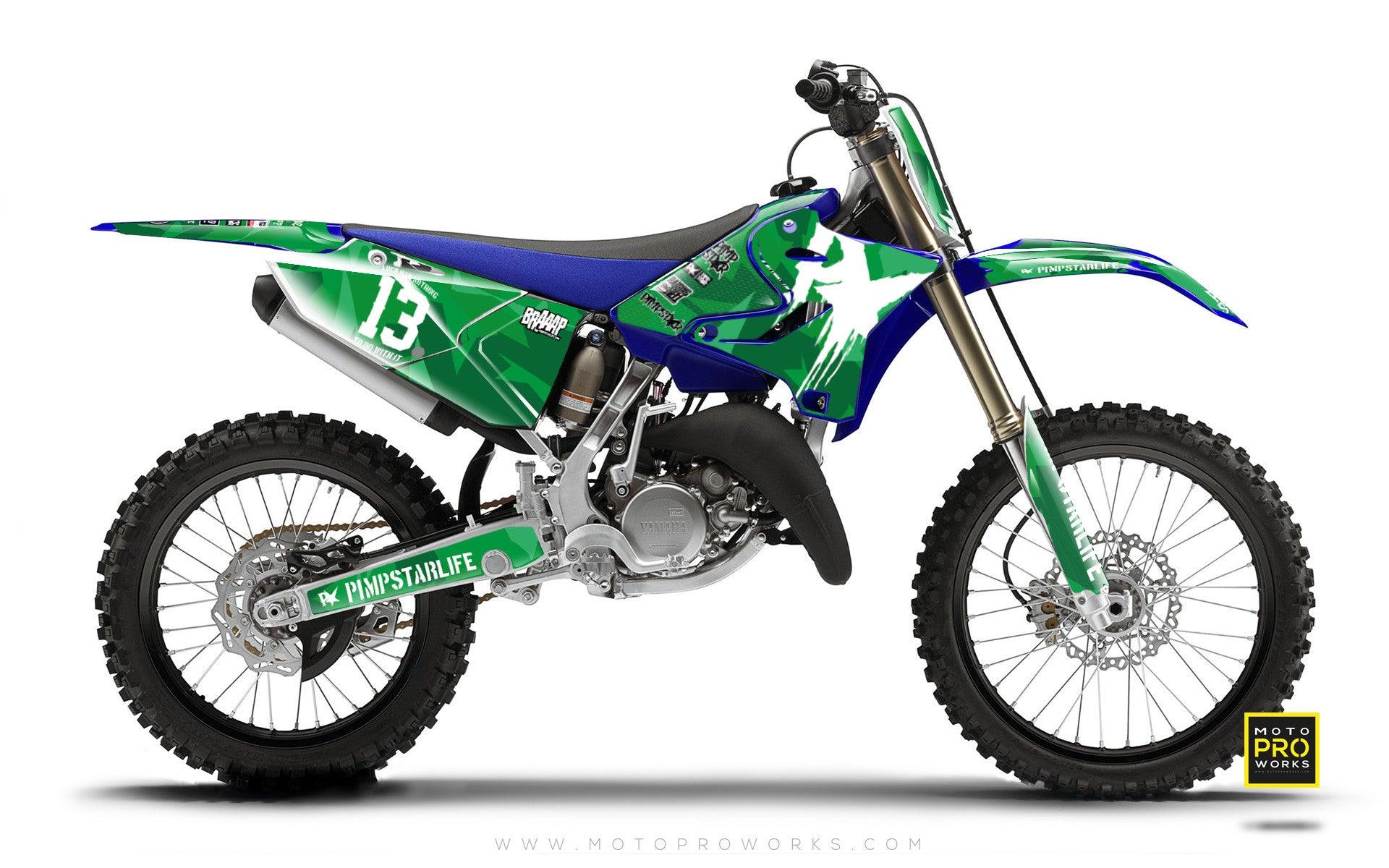 Yamaha GRAPHIC KIT - "M90" (GREEN) - MotoProWorks | Decals and Bike Graphic kit
