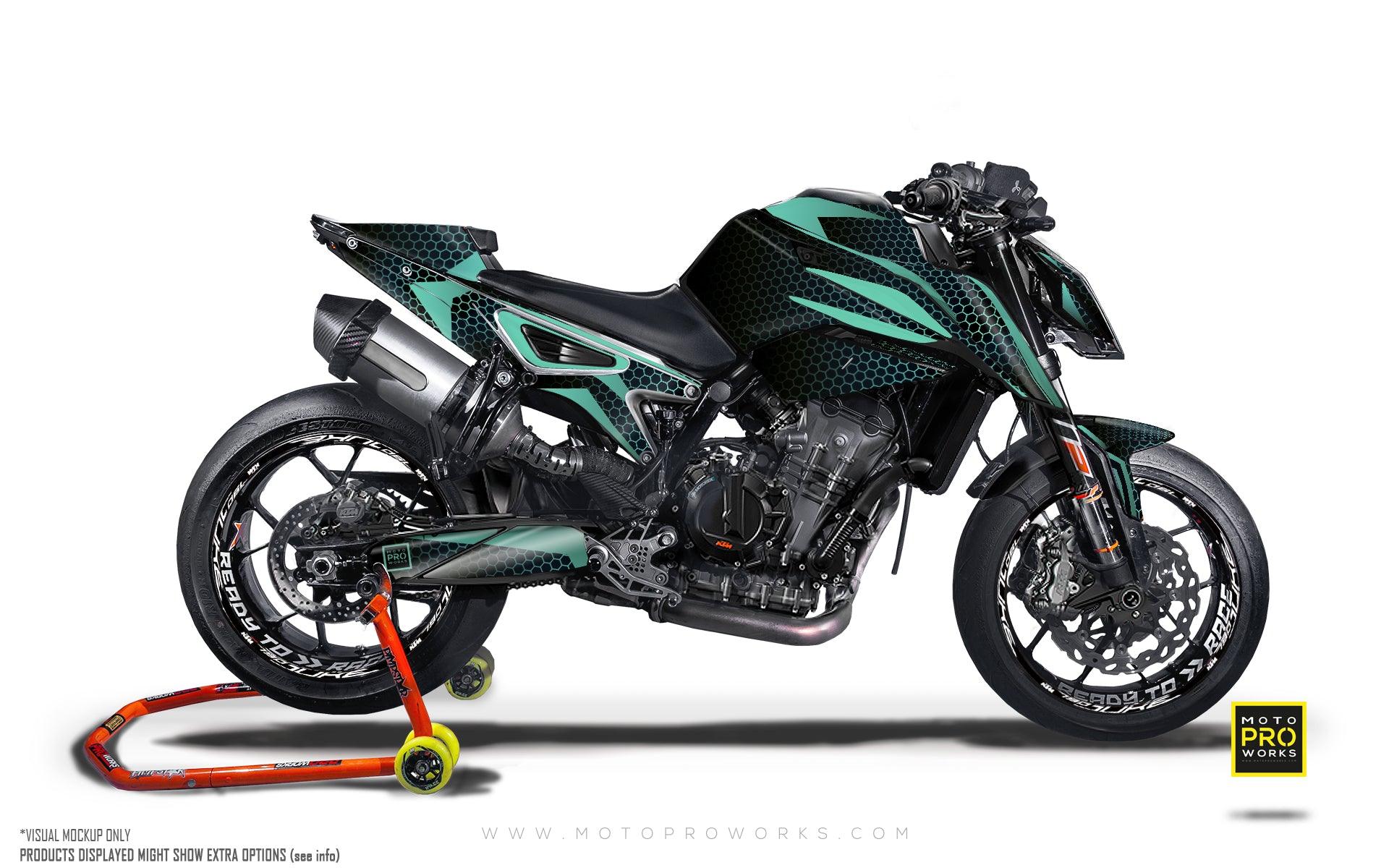 KTM 790/890 Duke GRAPHICS - "Arcane" (Turquoise) - MotoProWorks