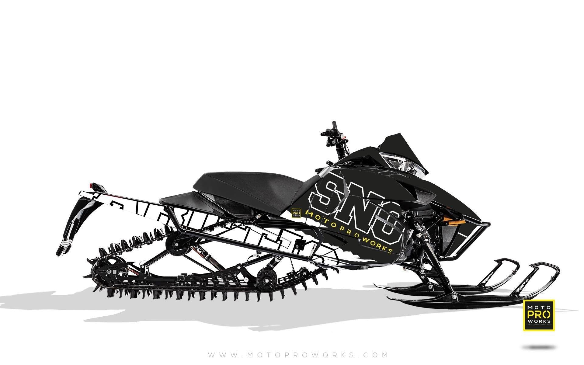 Arctic Cat Graphics - "Scratchy" (b/w) - MotoProWorks | Decals and Bike Graphic kit
