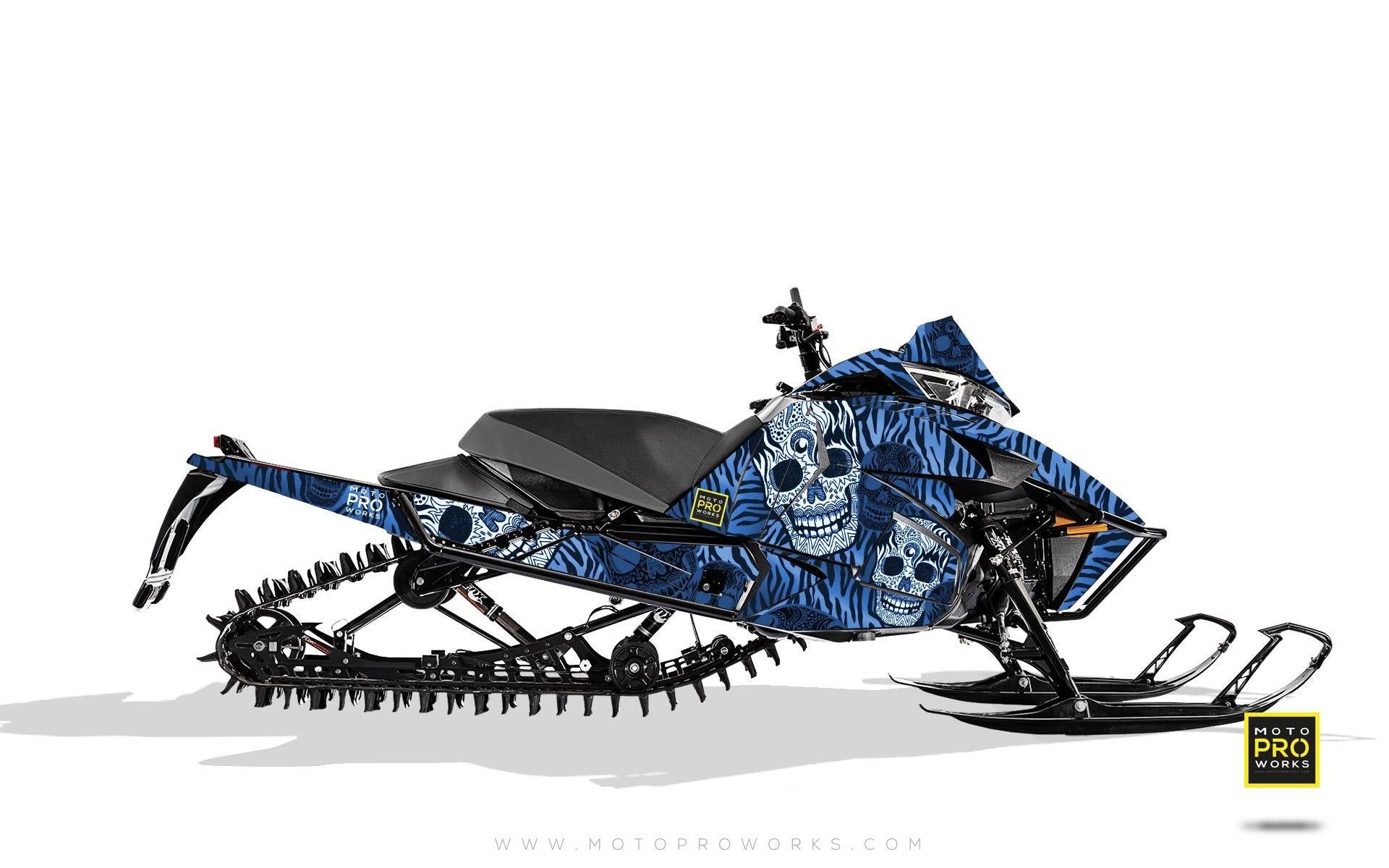 Arctic Cat Graphics - "Fiesta" (blue solid) - MotoProWorks | Decals and Bike Graphic kit