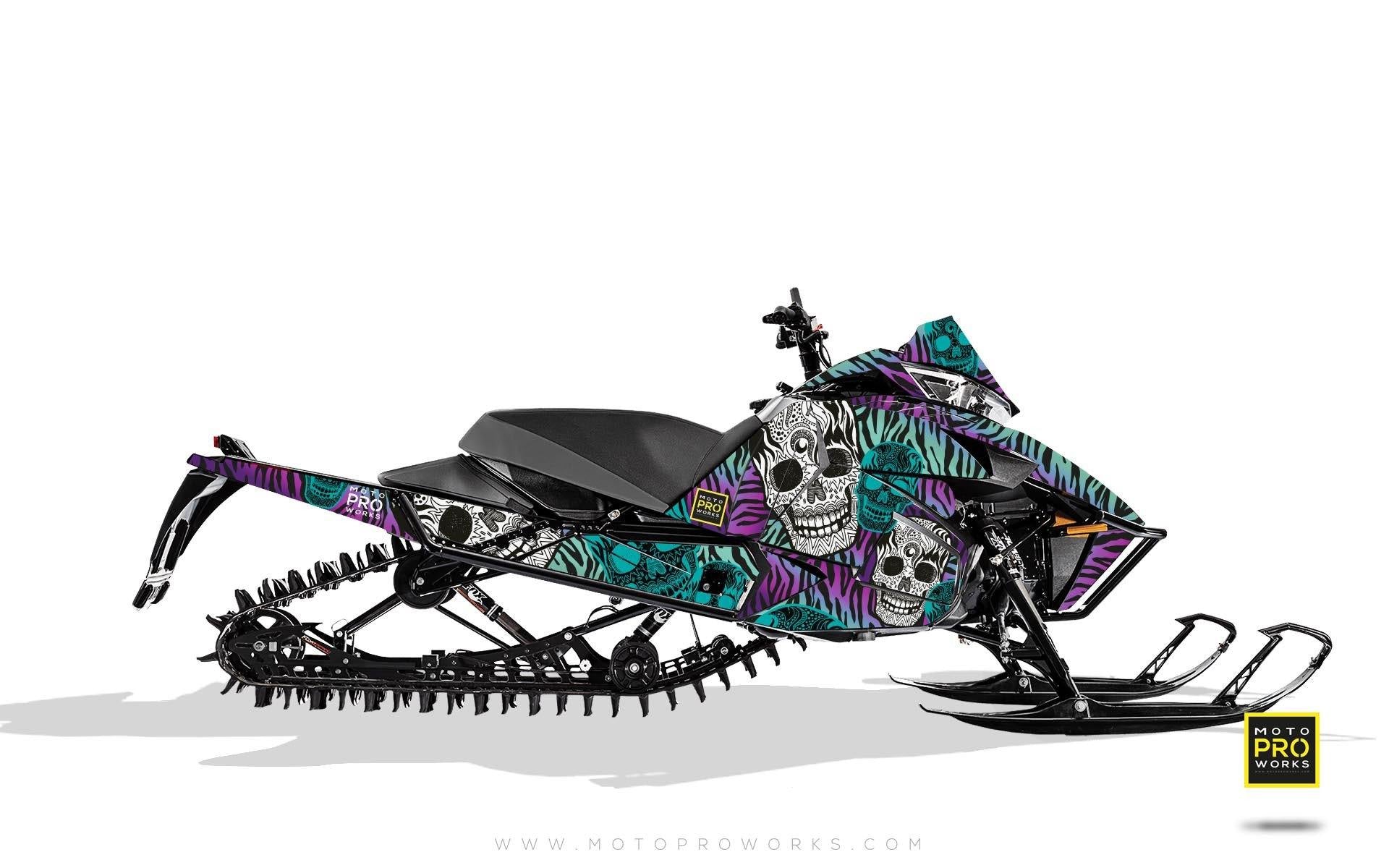 Arctic Cat Graphics - "Fiesta" (purple solid) - MotoProWorks | Decals and Bike Graphic kit
