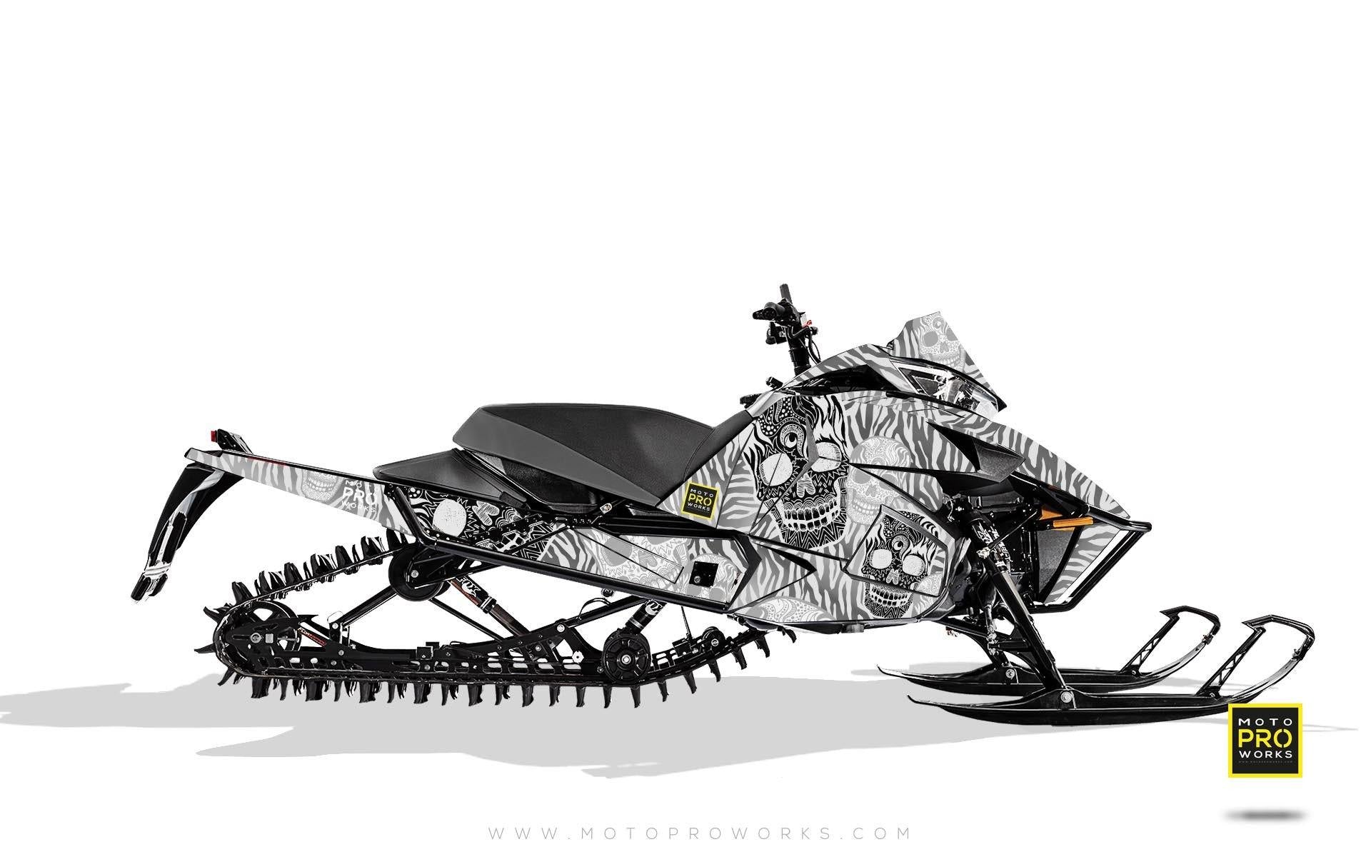 Arctic Cat Graphics - "Fiesta" (white solid) - MotoProWorks | Decals and Bike Graphic kit
