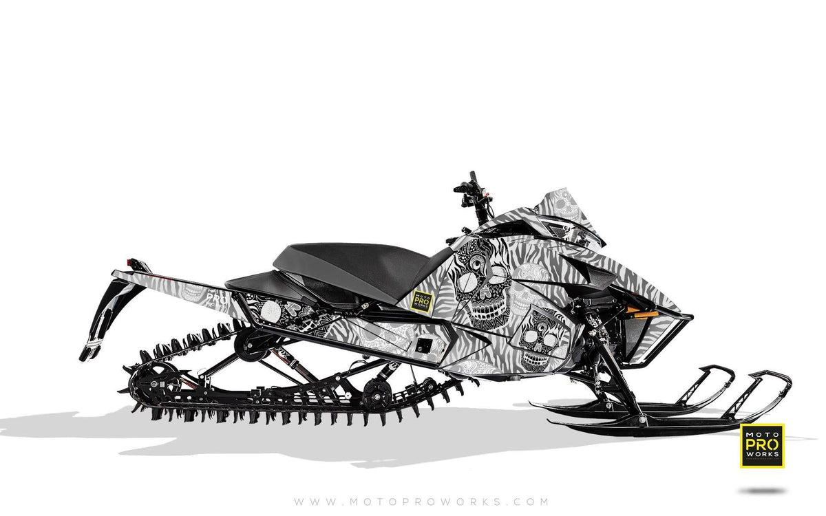 Arctic Cat Graphics - &quot;Fiesta&quot; (white solid) - MotoProWorks | Decals and Bike Graphic kit