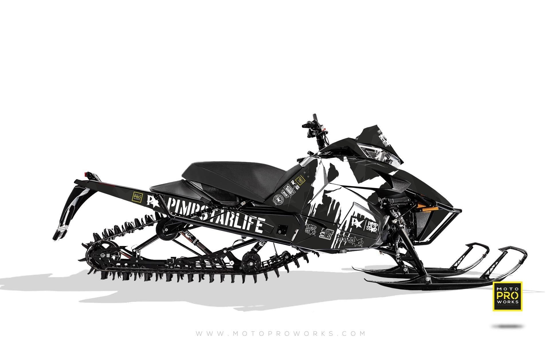 Arctic Cat Graphics - "M90" (black) - MotoProWorks | Decals and Bike Graphic kit