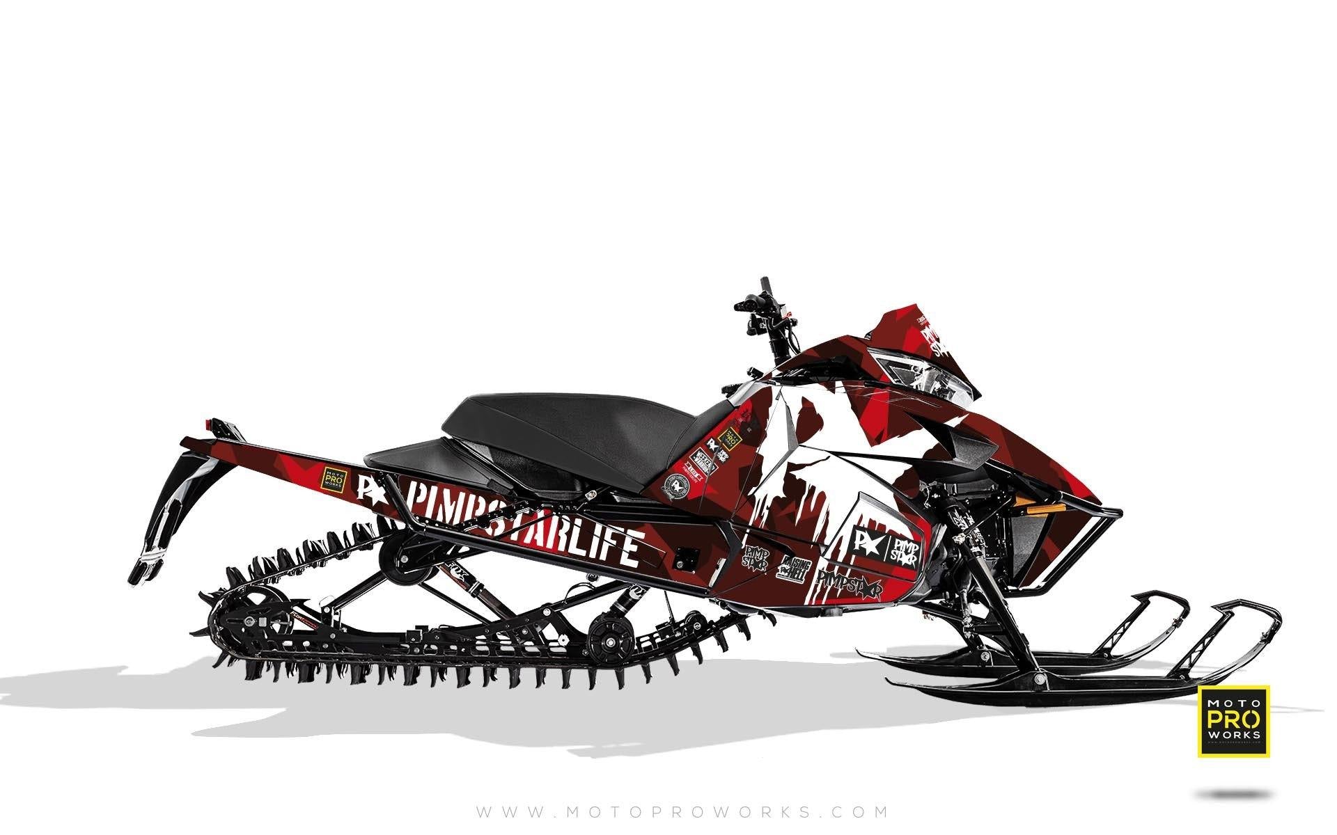 Arctic Cat Graphics - "M90" (red) - MotoProWorks | Decals and Bike Graphic kit