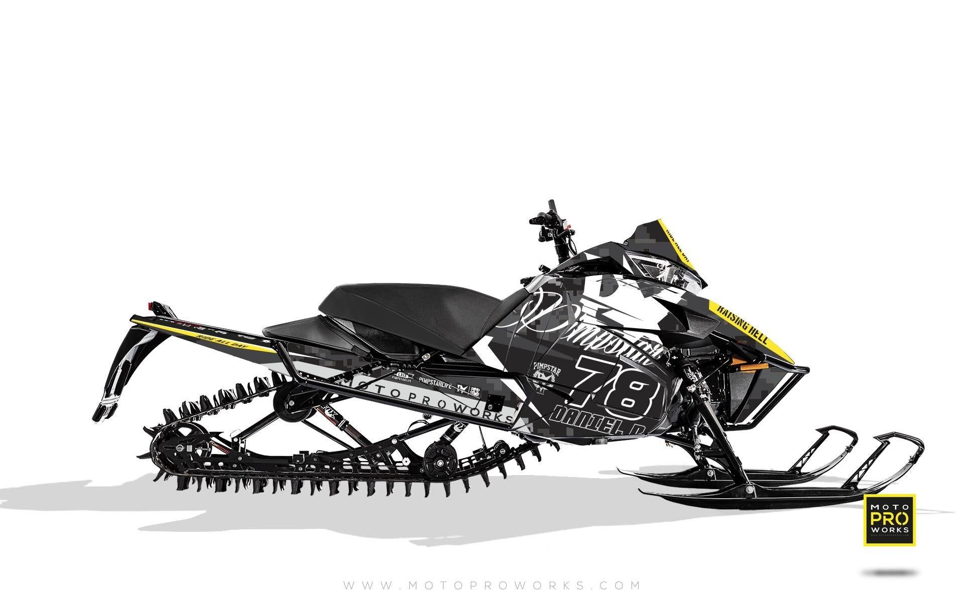 Arctic Cat Graphics - "Marpat" (black) - MotoProWorks | Decals and Bike Graphic kit