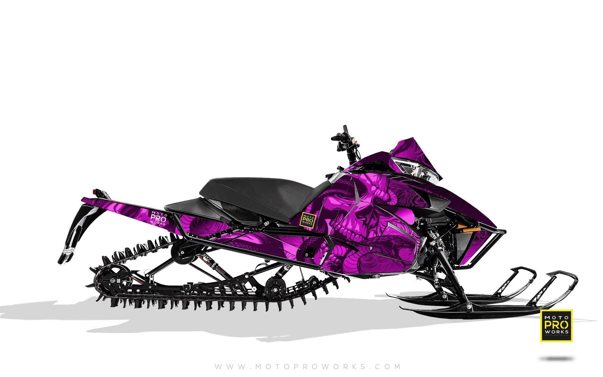 Arctic Cat Graphics - "Ssskully" (pink) - MotoProWorks | Decals and Bike Graphic kit
