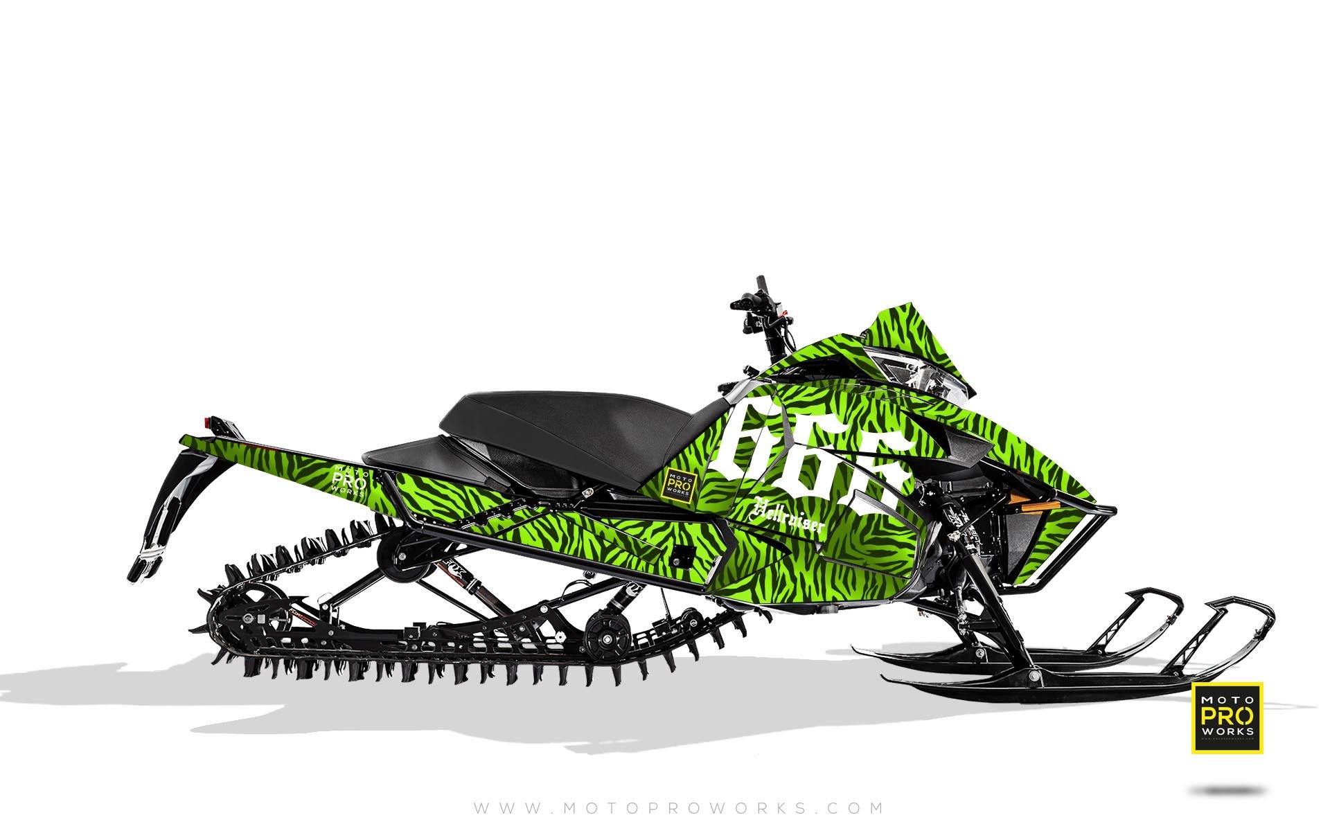 Arctic Cat Graphics - "Stripey" (green) - MotoProWorks | Decals and Bike Graphic kit