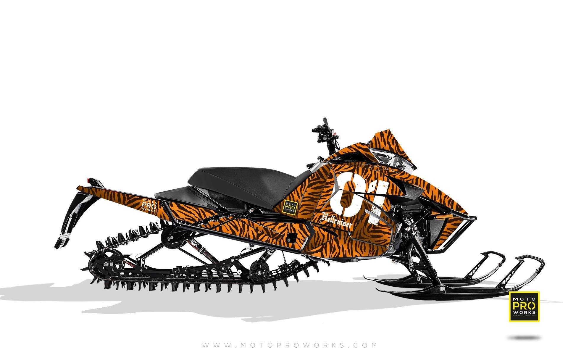 Arctic Cat Graphics - "Stripey" (orange) - MotoProWorks | Decals and Bike Graphic kit