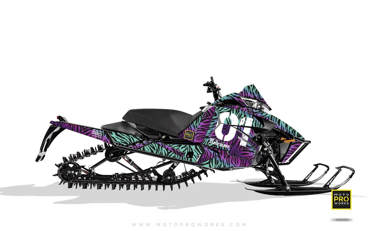 Arctic Cat Graphics - &quot;Stripey&quot; (purple) - MotoProWorks | Decals and Bike Graphic kit