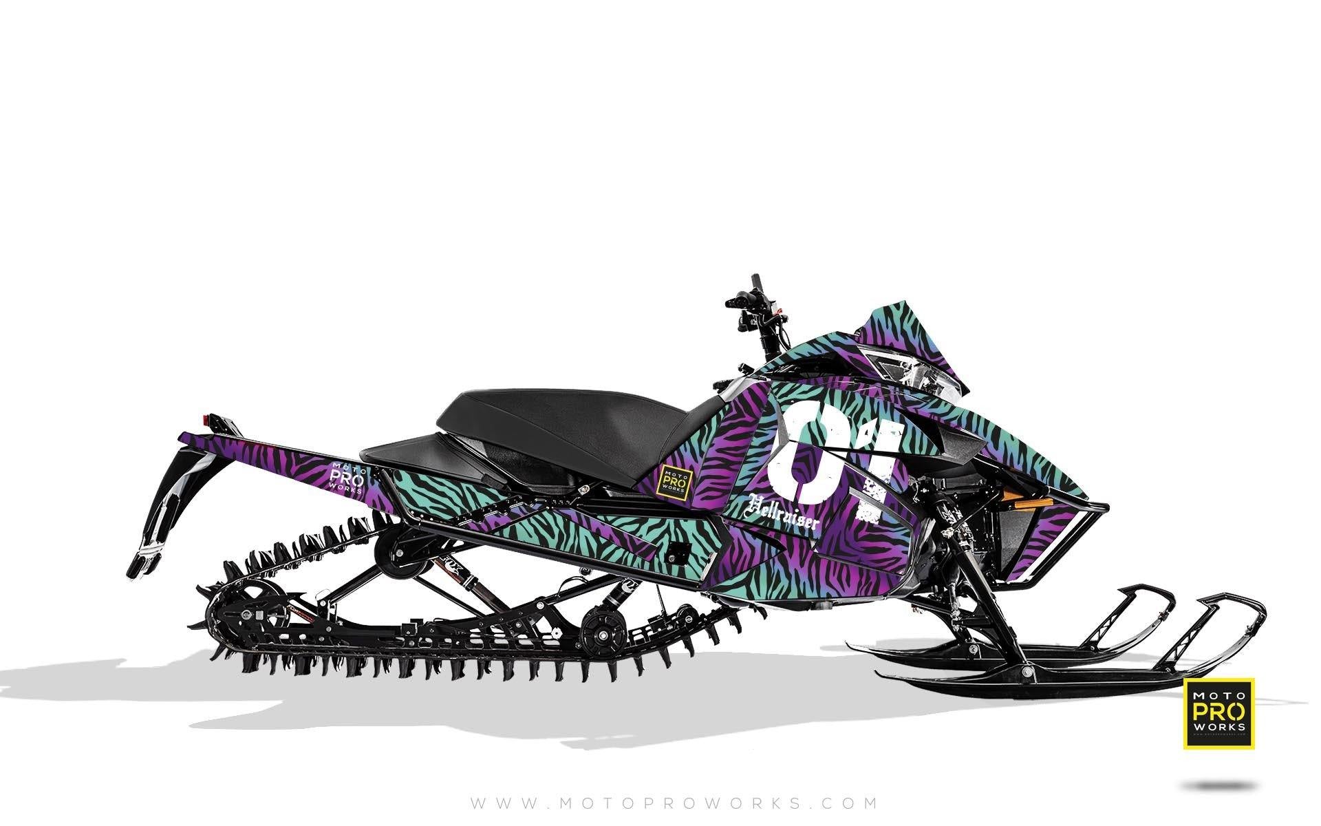 Arctic Cat Graphics - "Stripey" (purple) - MotoProWorks | Decals and Bike Graphic kit