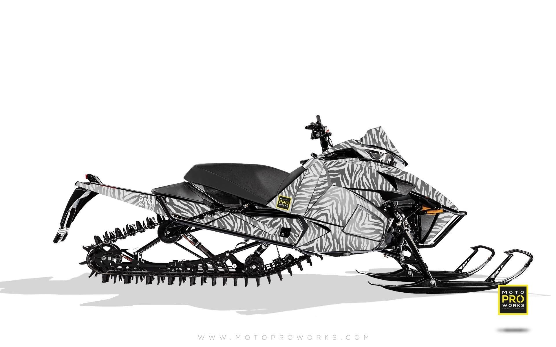 Arctic Cat Graphics - "Stripey" (white) - MotoProWorks | Decals and Bike Graphic kit