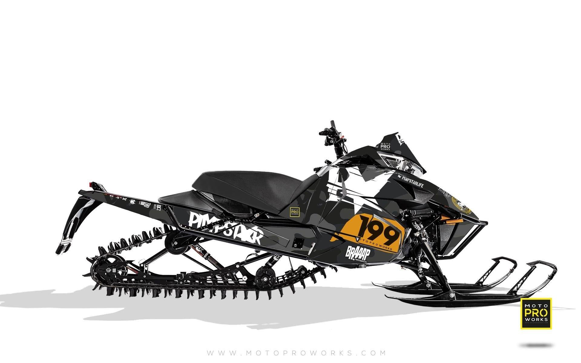Arctic Cat Graphics - "Wildcamo" (black) - MotoProWorks | Decals and Bike Graphic kit