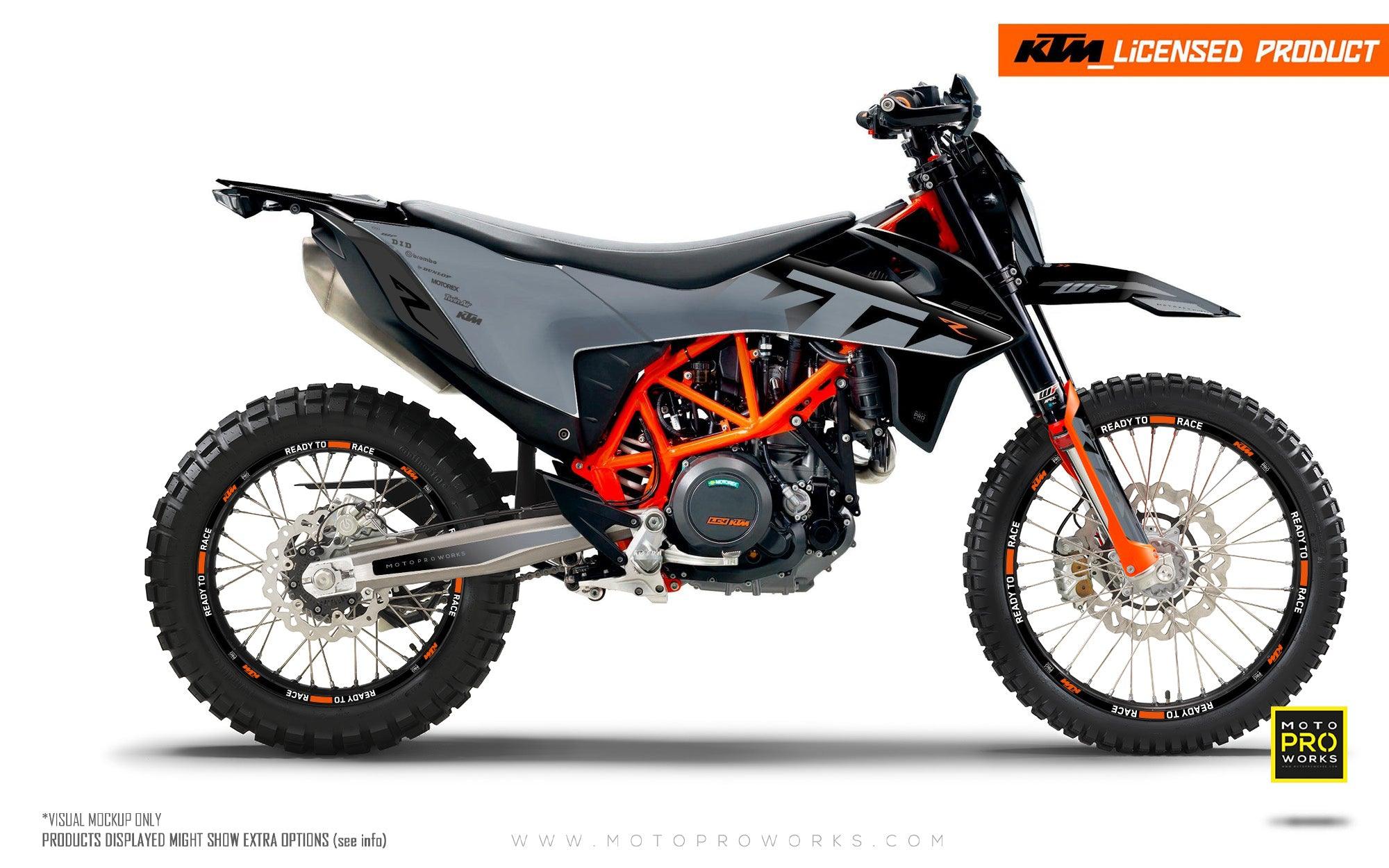 KTM GRAPHICS - "Ghost" (Grey/Black) - MotoProWorks