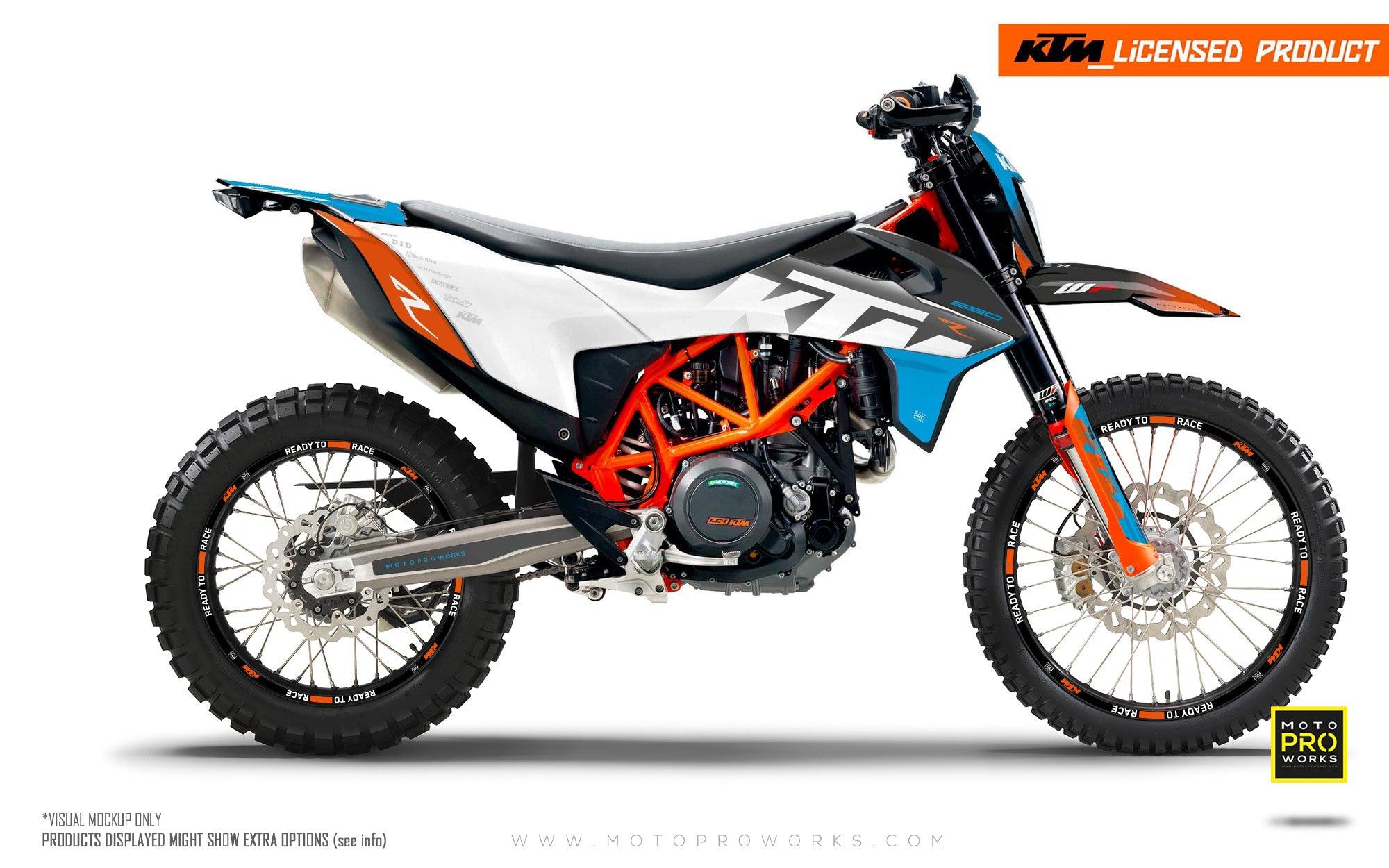 KTM GRAPHICS - "Ghost" (Blue/Orange) - MotoProWorks