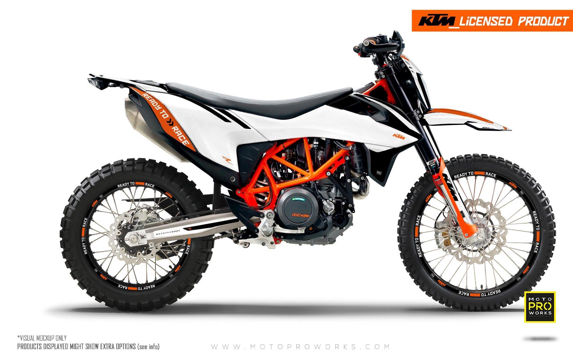 KTM GRAPHICS - "Trac" (white) - MotoProWorks
