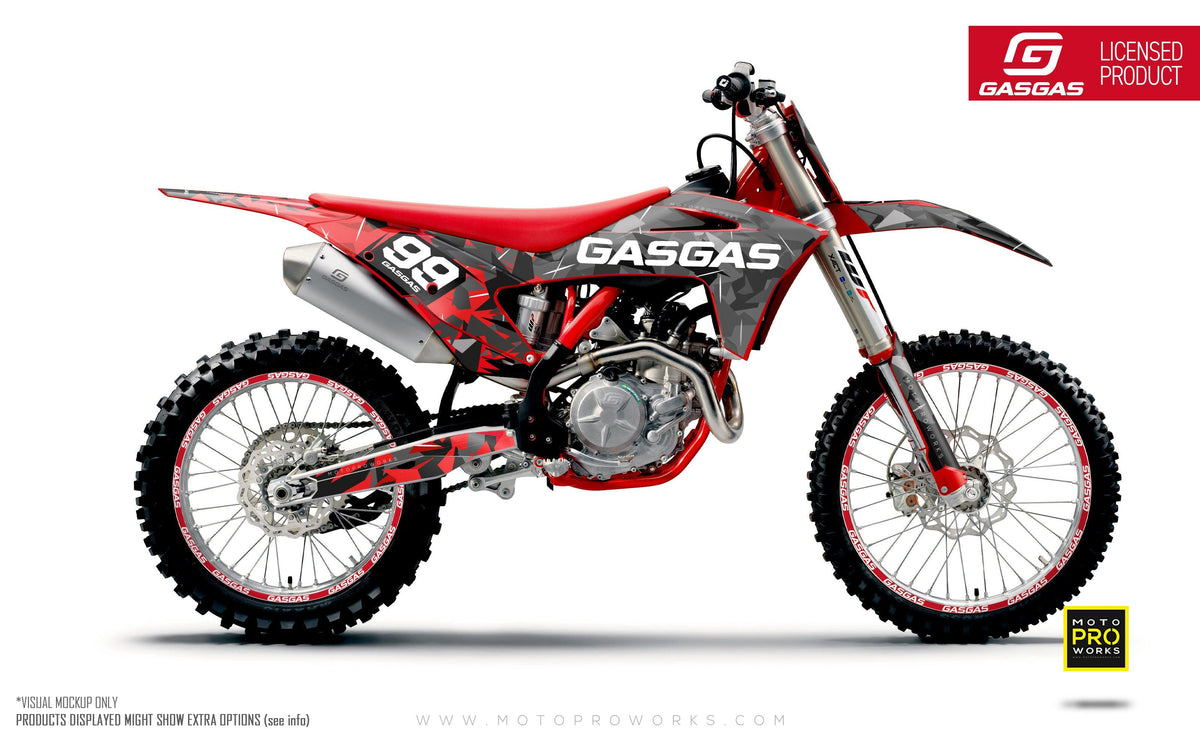 GASGAS GRAPHICS - &quot;Flake&quot; (Red)