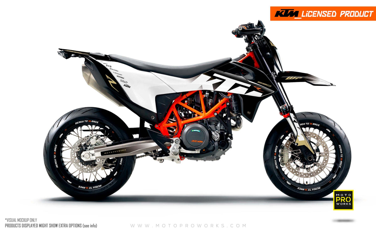 KTM GRAPHIC KIT - &quot;Ghost&quot; (Gold) - MotoProWorks | Decals and Bike Graphic kit