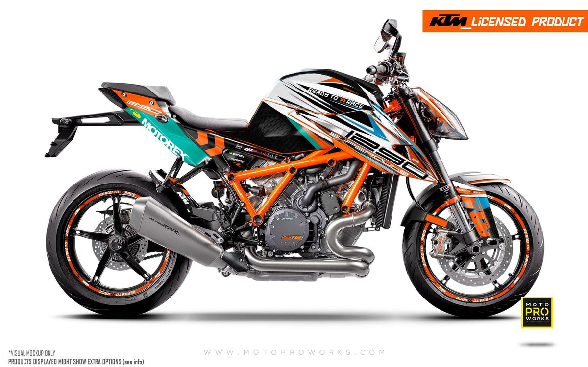KTM 1290 Superduke R GRAPHIC KIT - &quot;Vortex&quot; (Qster) - MotoProWorks | Decals and Bike Graphic kit