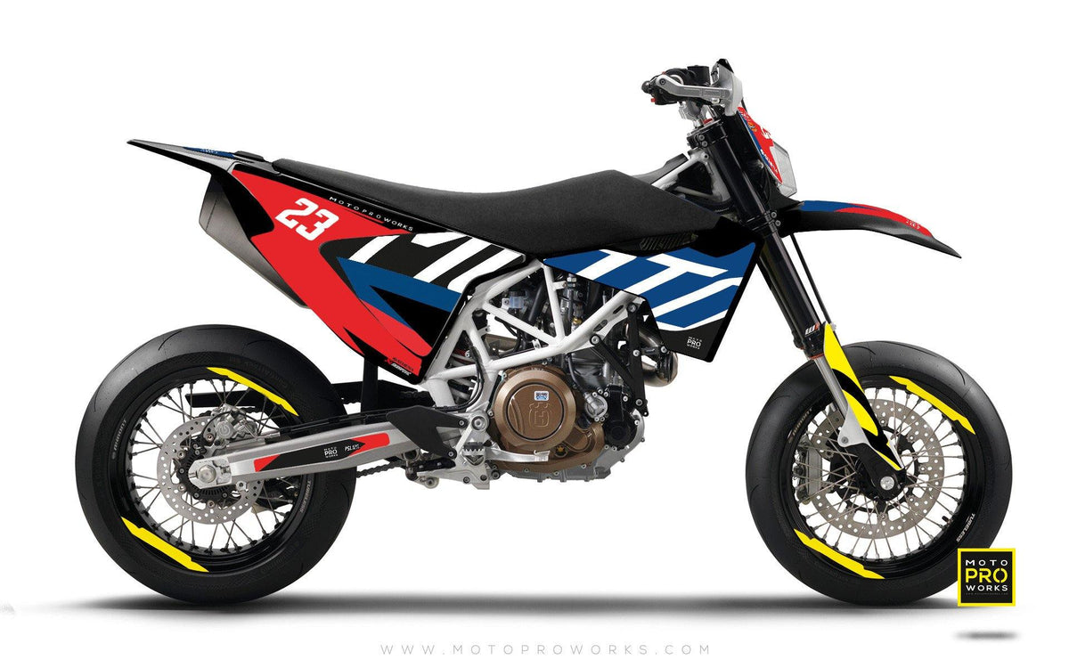 Husqvarna GRAPHIC KIT - &quot;APEX&quot; (classic) - MotoProWorks | Decals and Bike Graphic kit