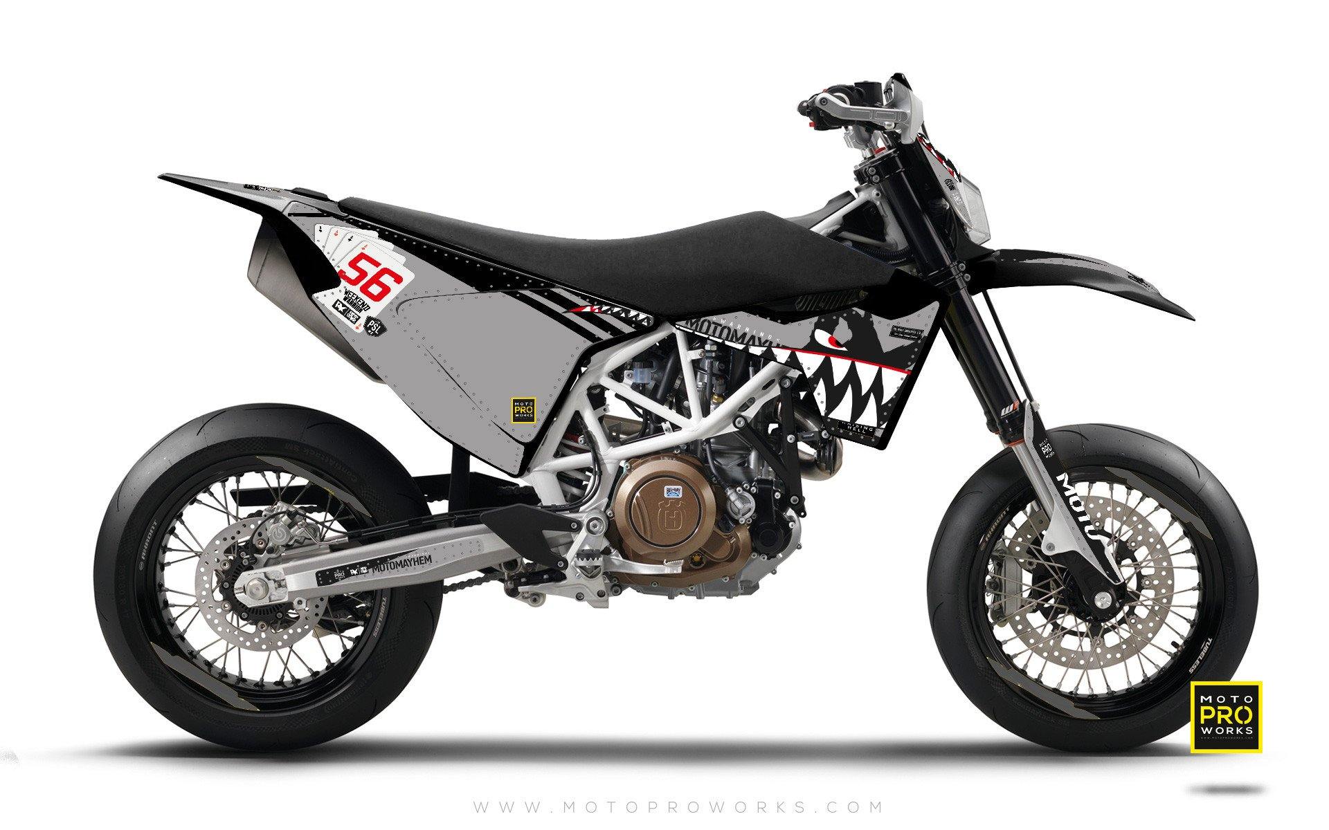 Husqvarna GRAPHIC KIT - "HOORAH" (shark) - MotoProWorks | Decals and Bike Graphic kit